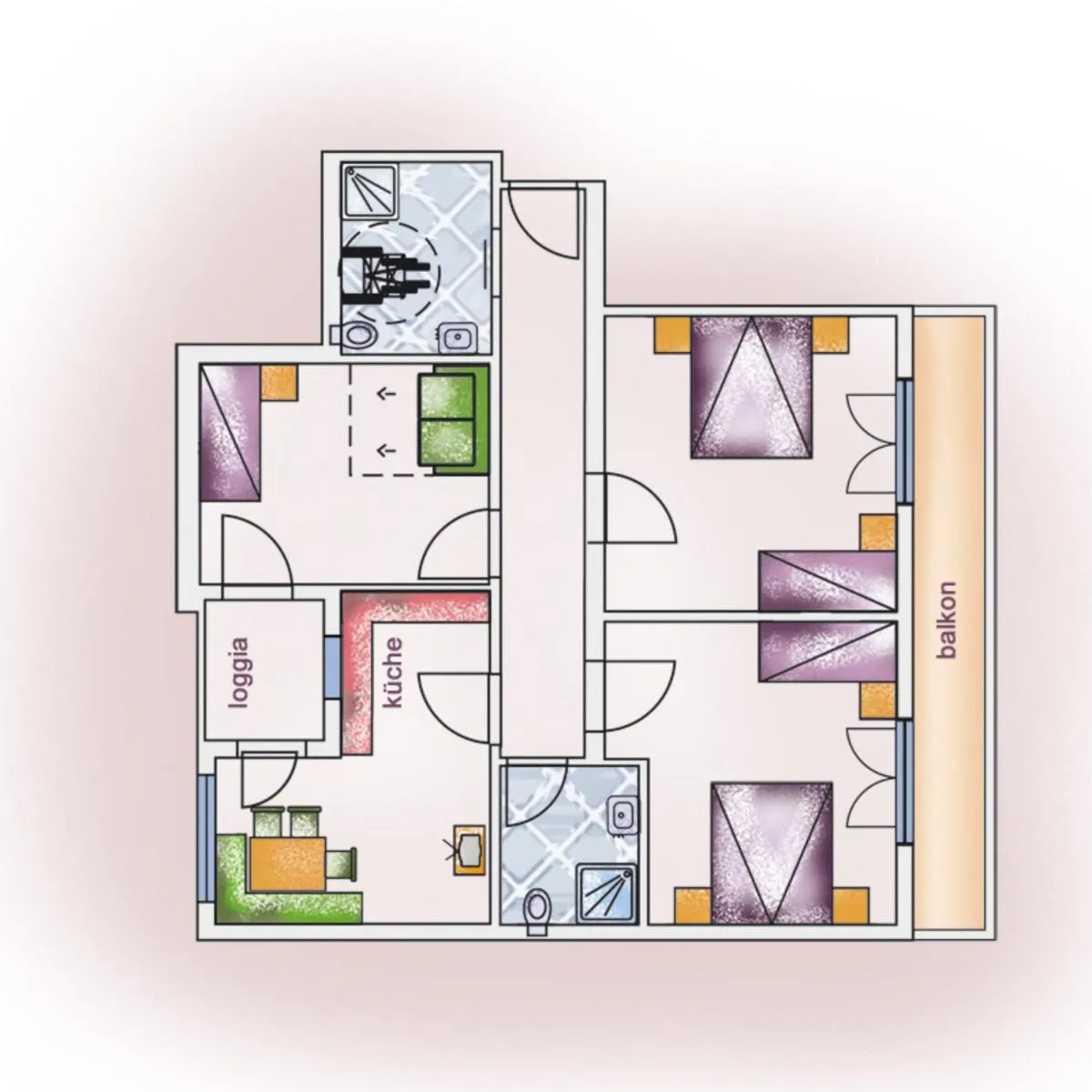 Floor plan in Haus Renate