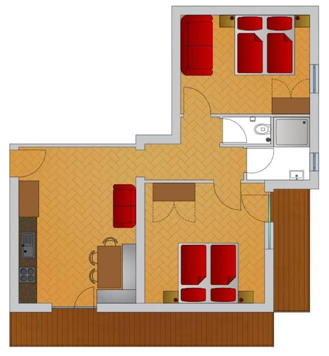 Floor plan in Haus Renate