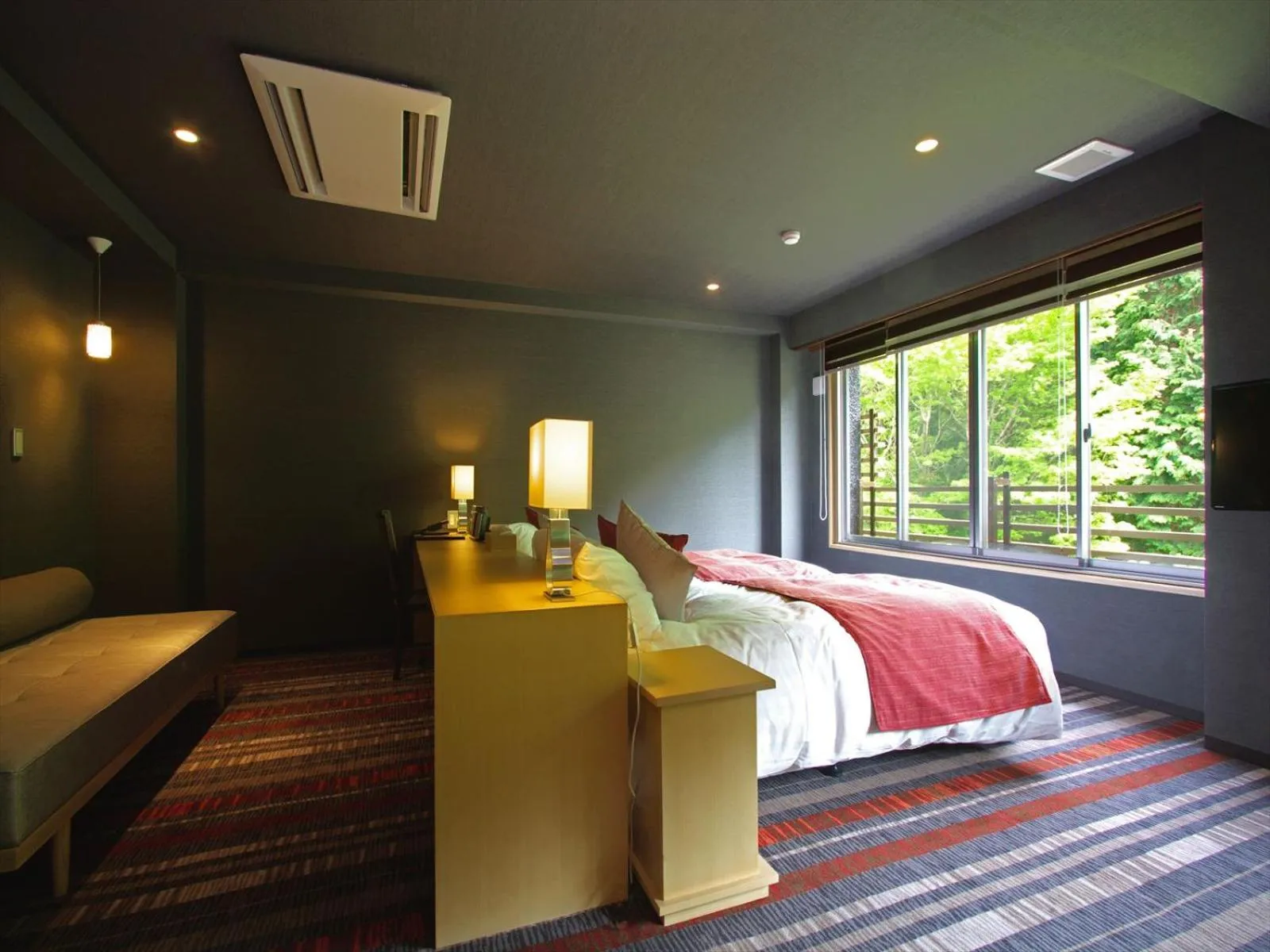 Bed in Hakone Yuyado Zen