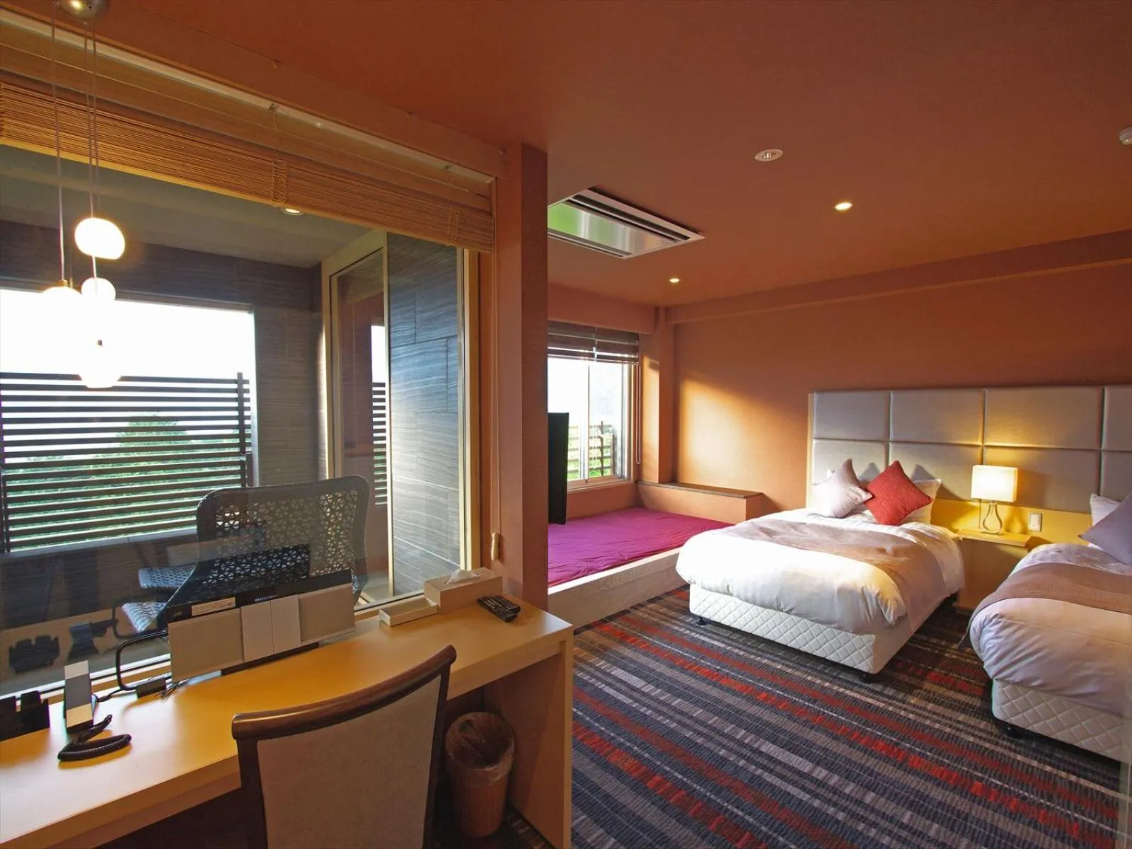 Bed in Hakone Yuyado Zen