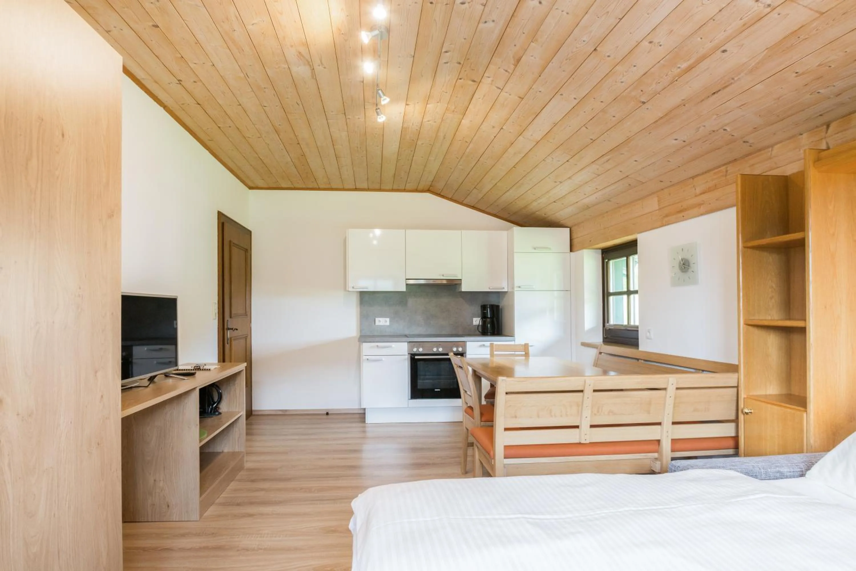 Bathroom, Bed in Appartements Tannenhof