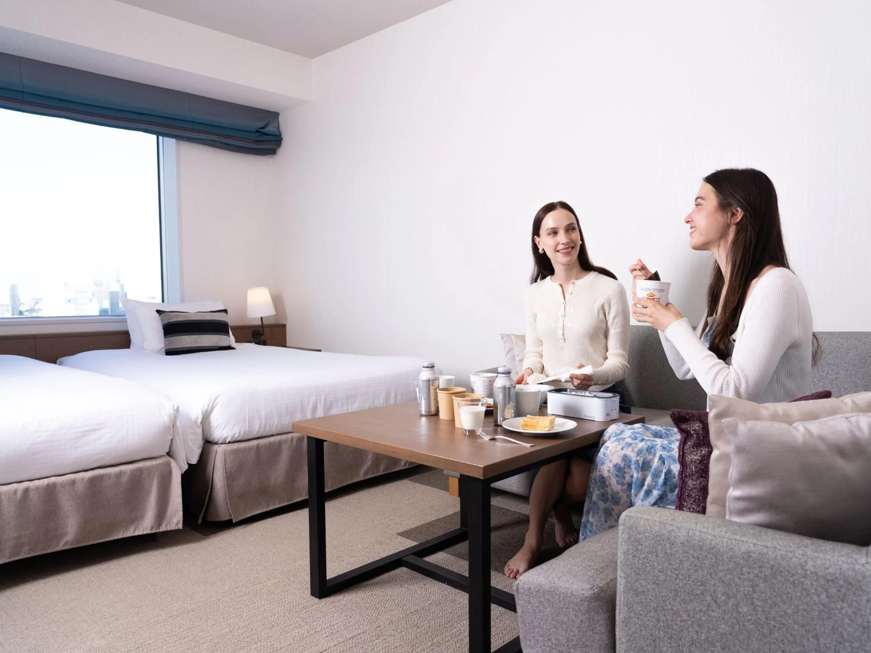 People, Bed in Tokyu Stay Aoyama Premier