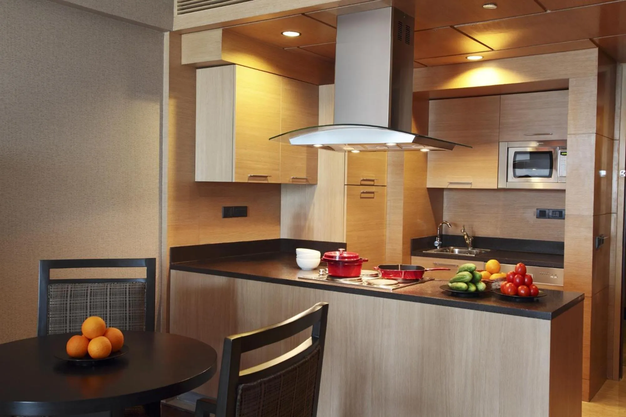 Kitchen or kitchenette in The Leela Ambience Gurugram Hotel & Residences - The Luxury Urban Sanctuary