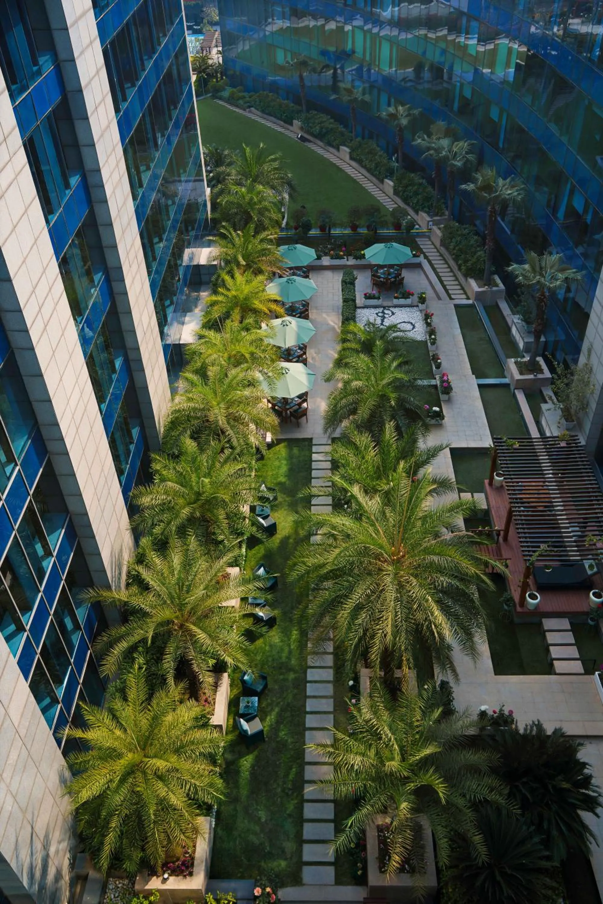 Dining area in The Leela Ambience Gurugram Hotel & Residences - The Luxury Urban Sanctuary