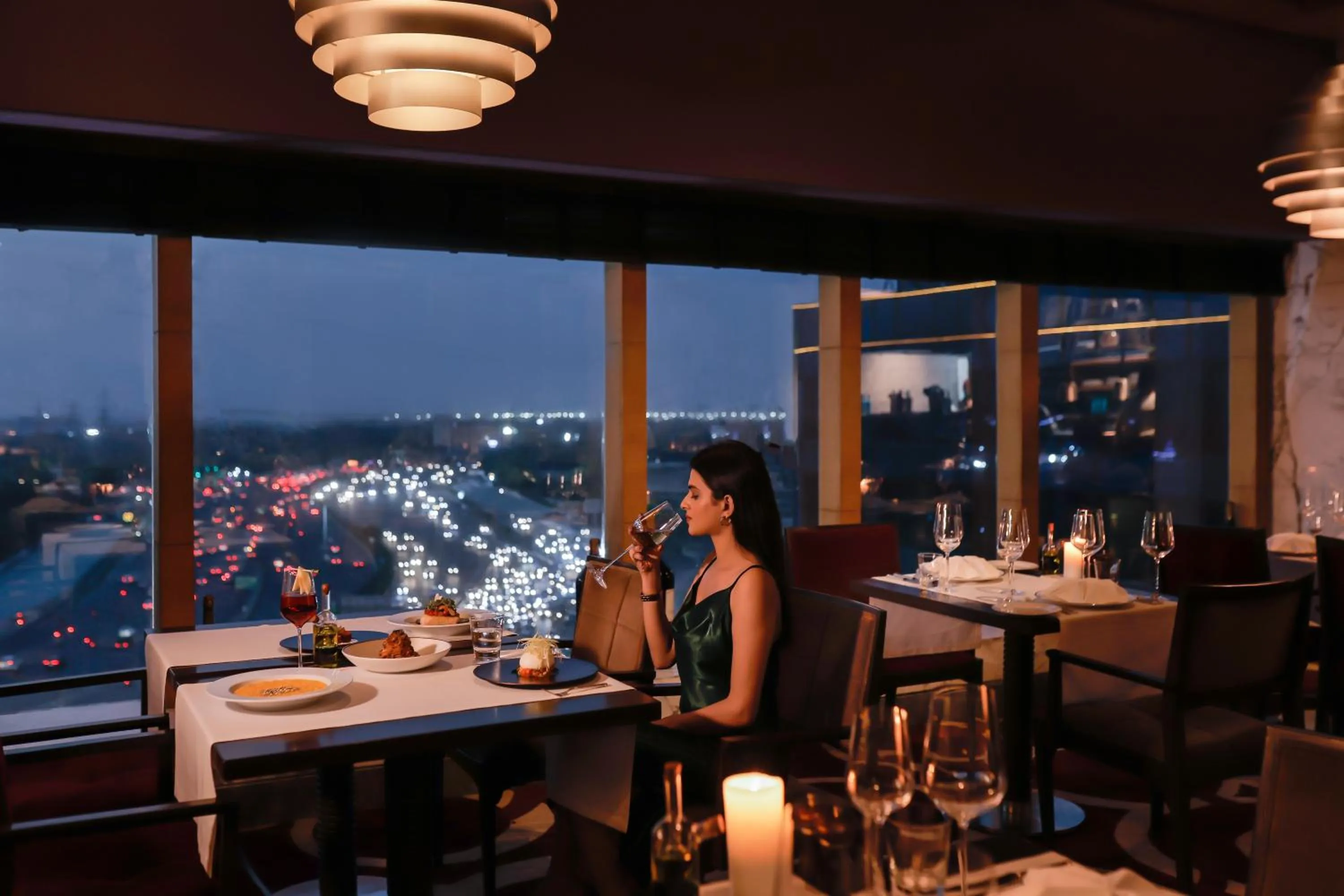 Restaurant/places to eat in The Leela Ambience Gurugram Hotel & Residences - The Luxury Urban Sanctuary