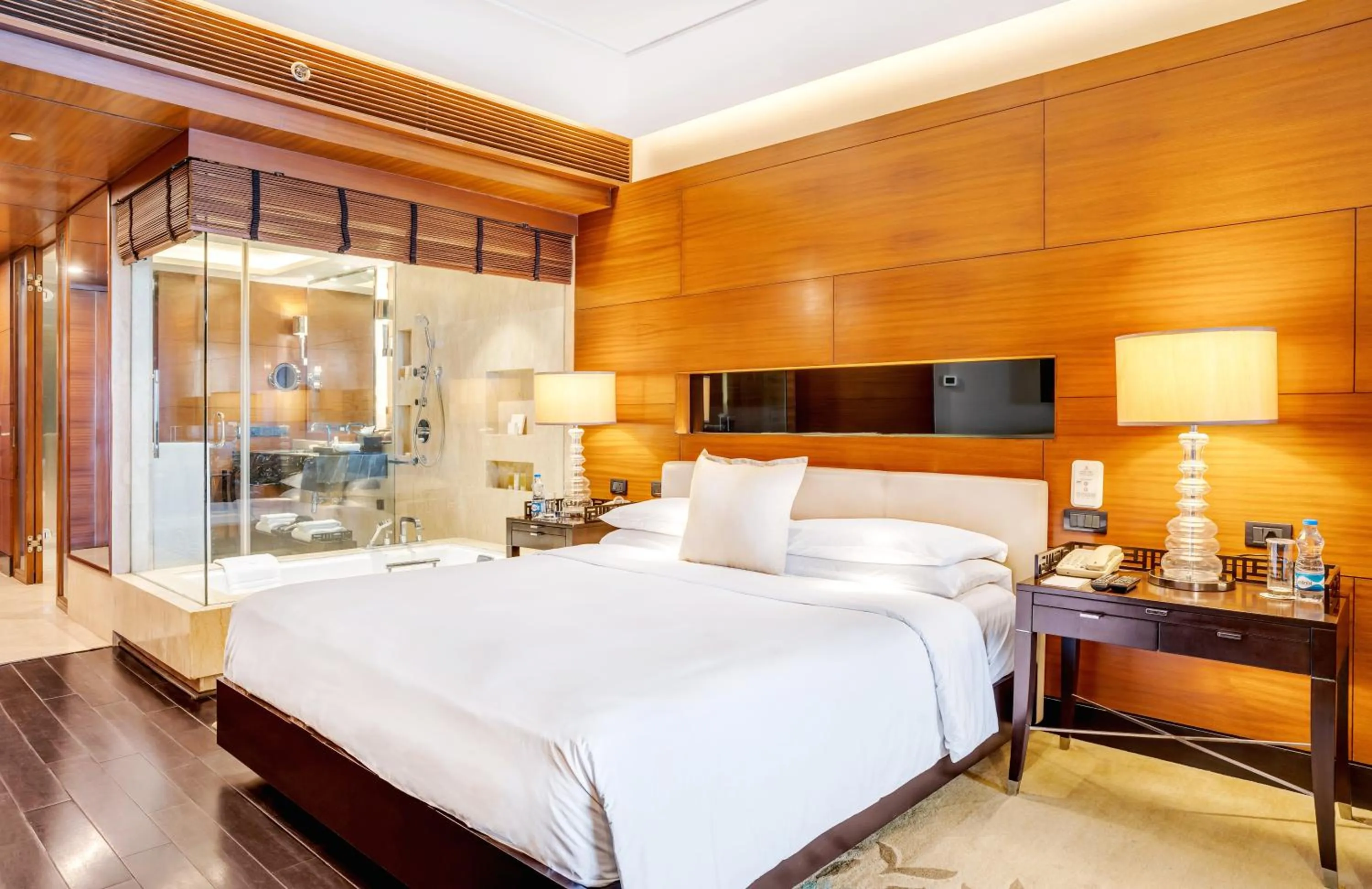 Bed in The Leela Ambience Gurugram Hotel & Residences - The Luxury Urban Sanctuary