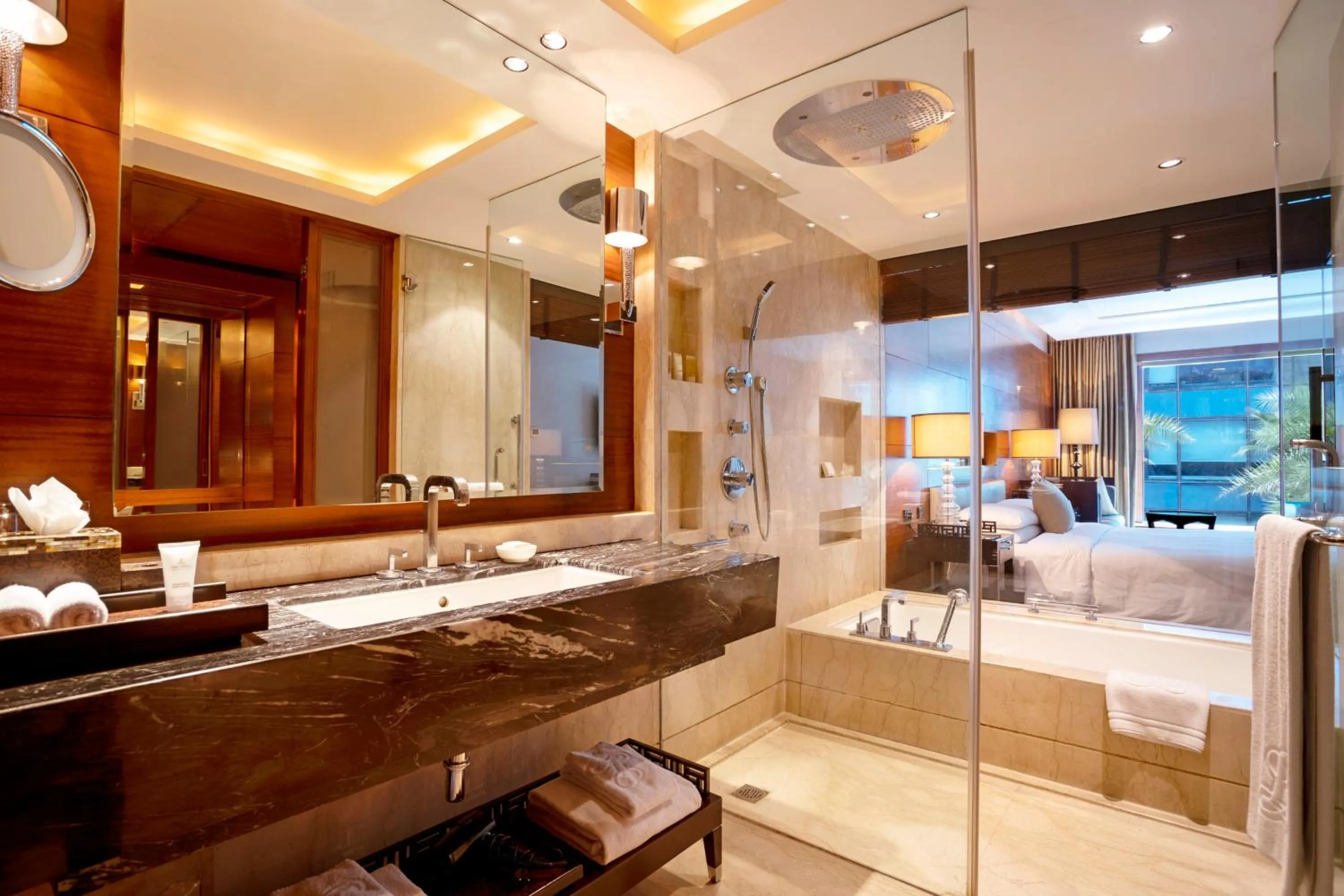 Bathroom in The Leela Ambience Gurugram Hotel & Residences - The Luxury Urban Sanctuary