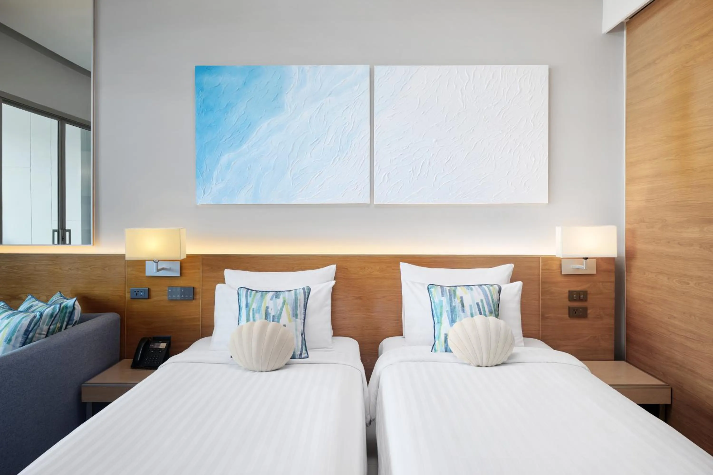 Bed in The Kee Resort & Spa