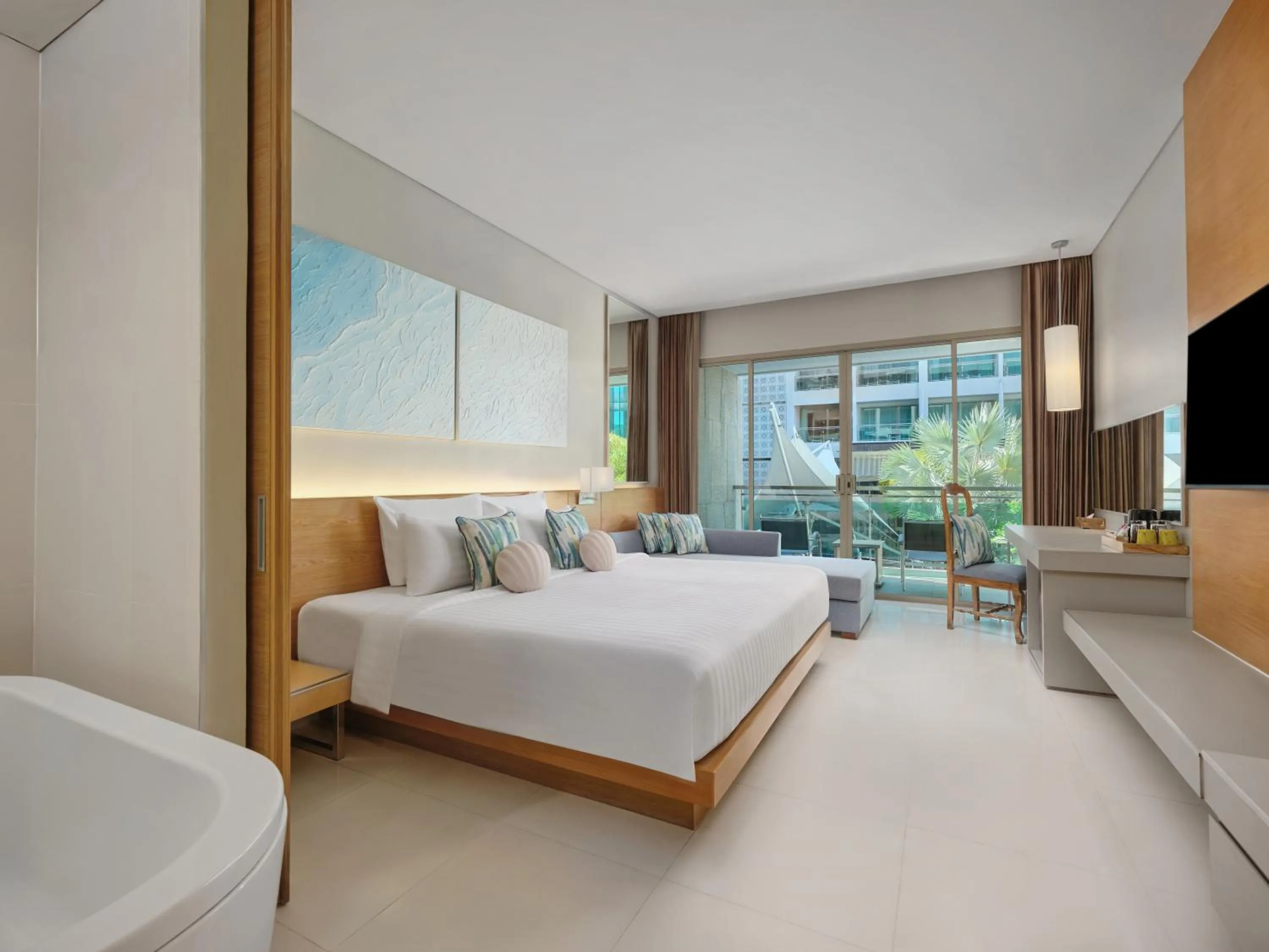 Bed in The Kee Resort & Spa