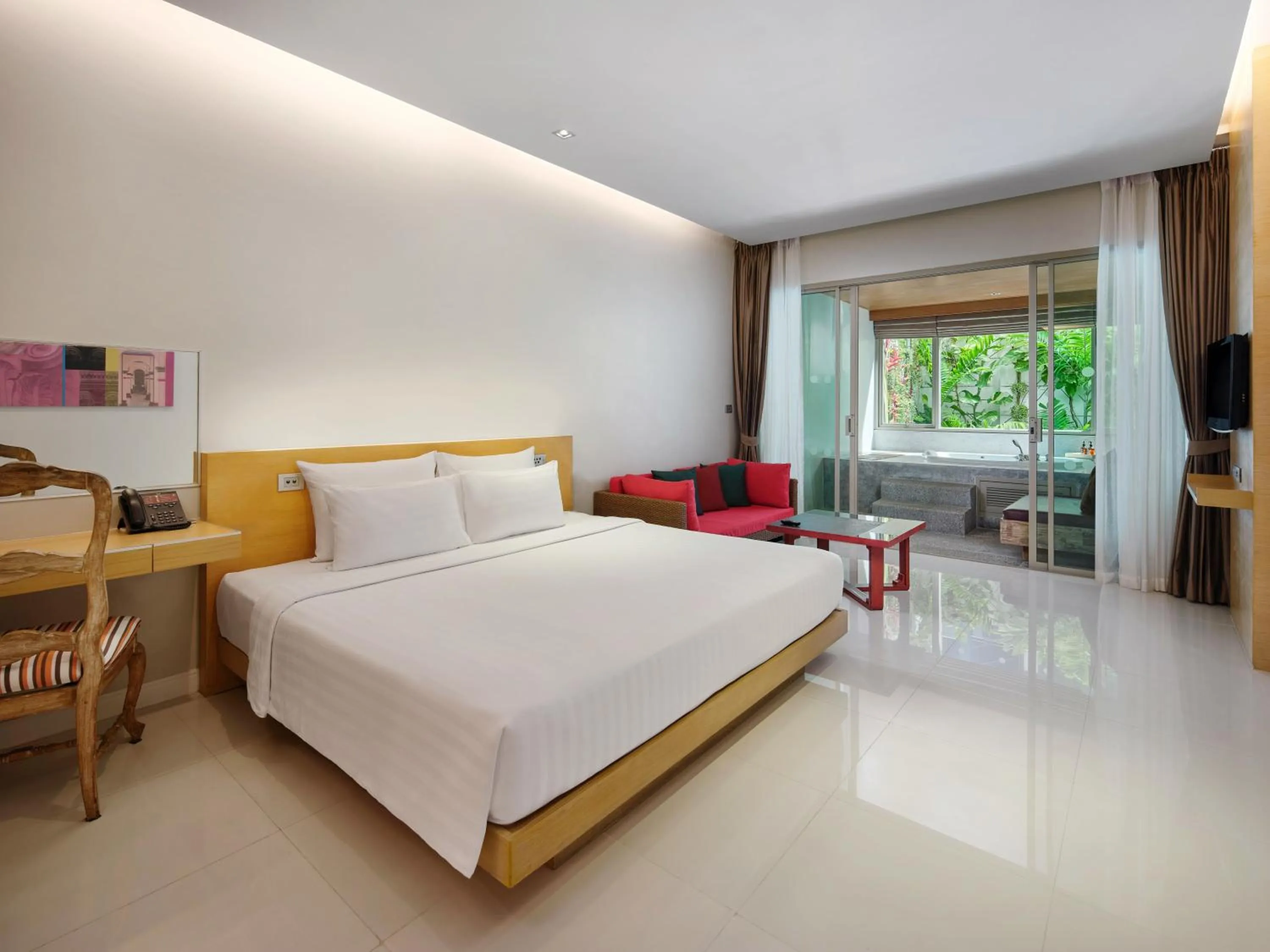 Bed in The Kee Resort & Spa