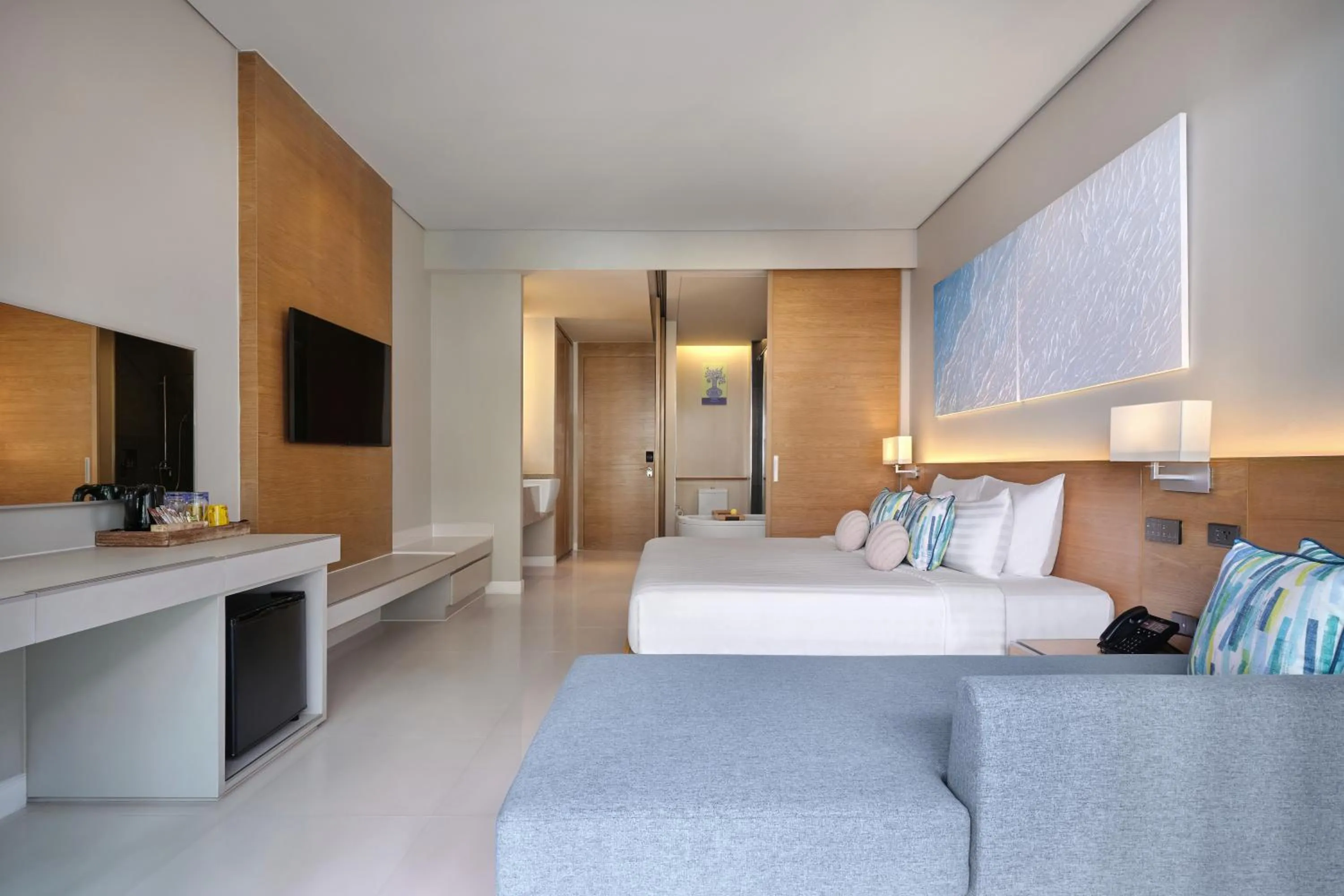 Bed in The Kee Resort & Spa