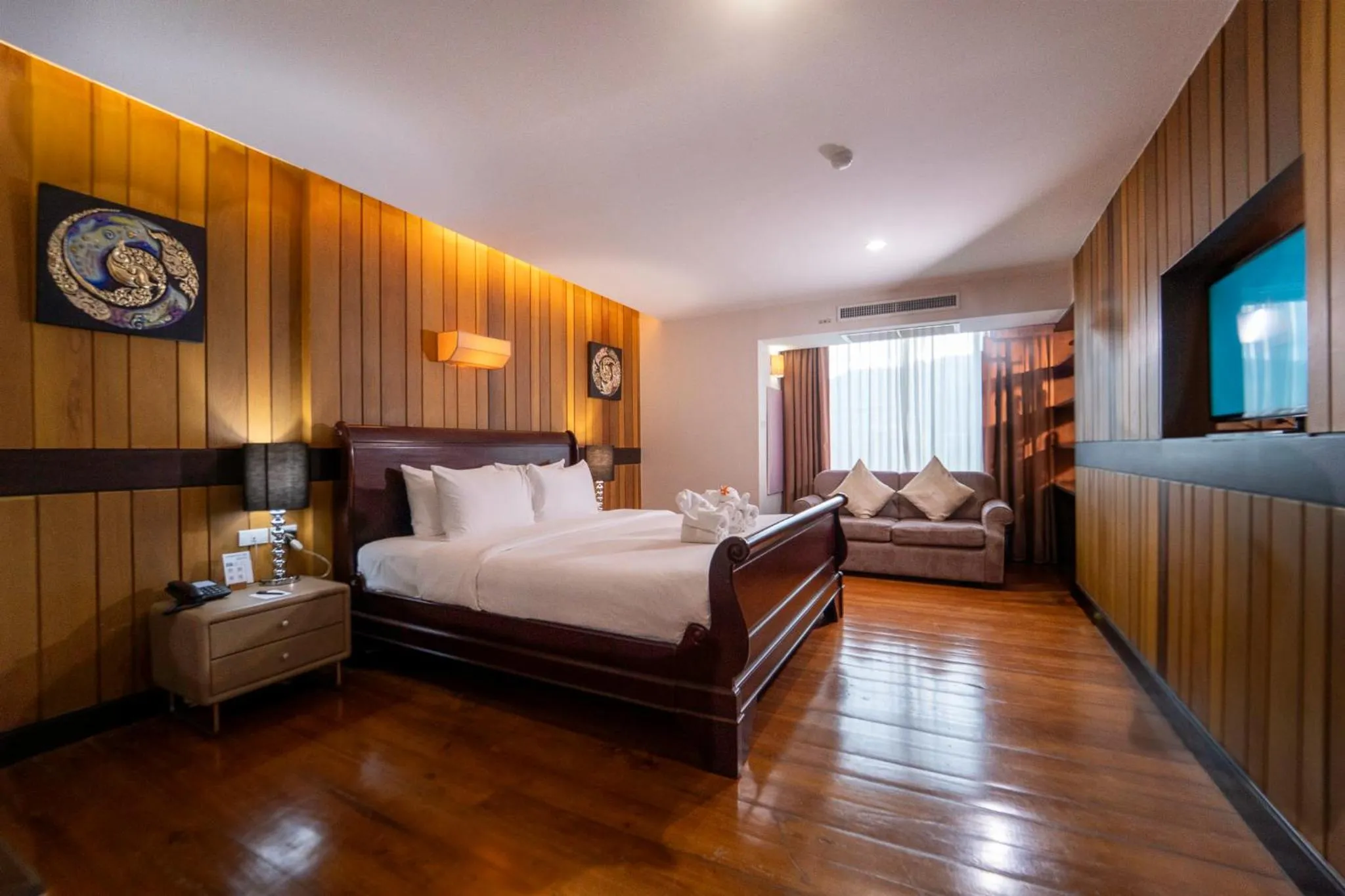 Bed in Khum Phucome Hotel -SHA Extra Plus