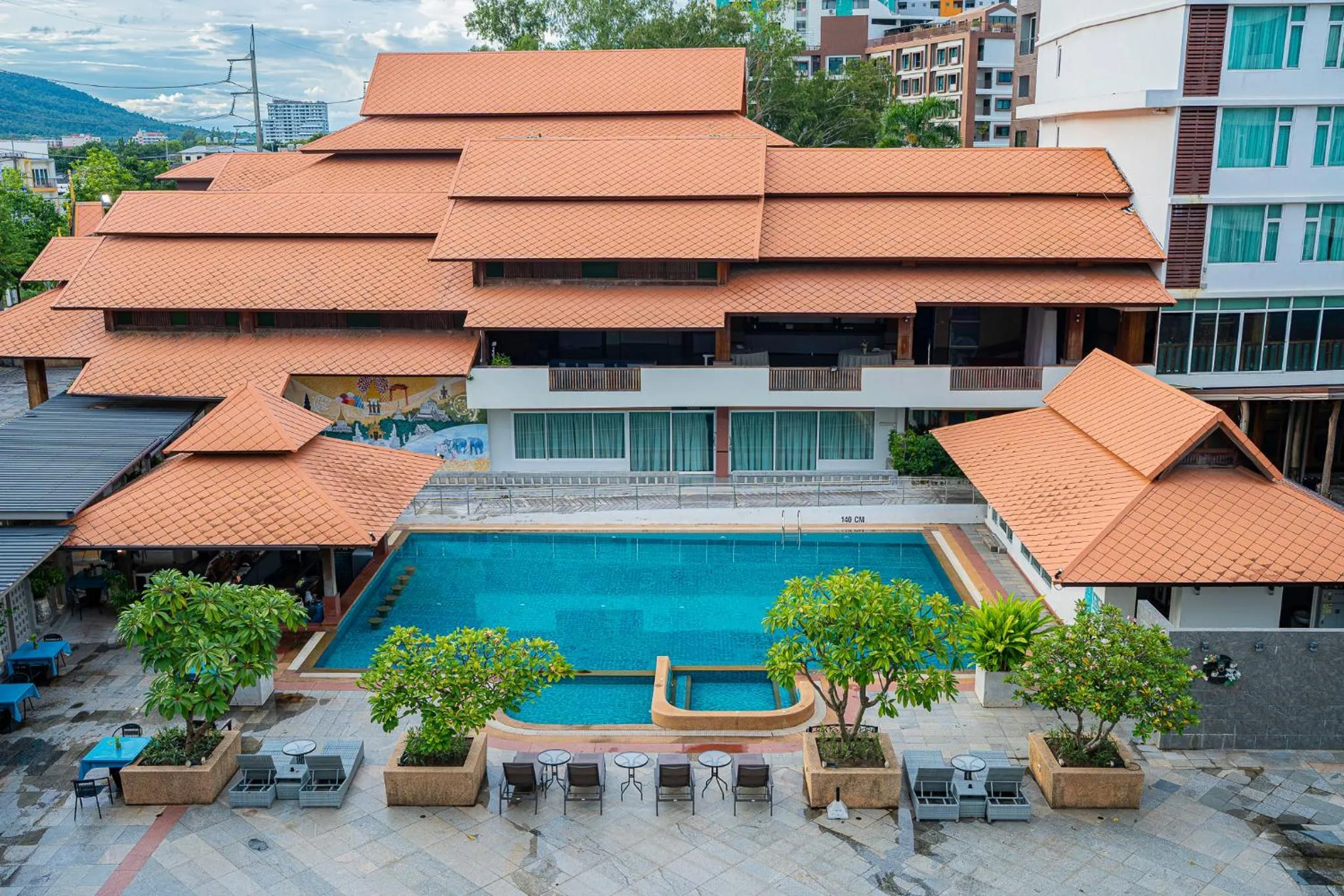 Swimming pool in Khum Phucome Hotel -SHA Extra Plus