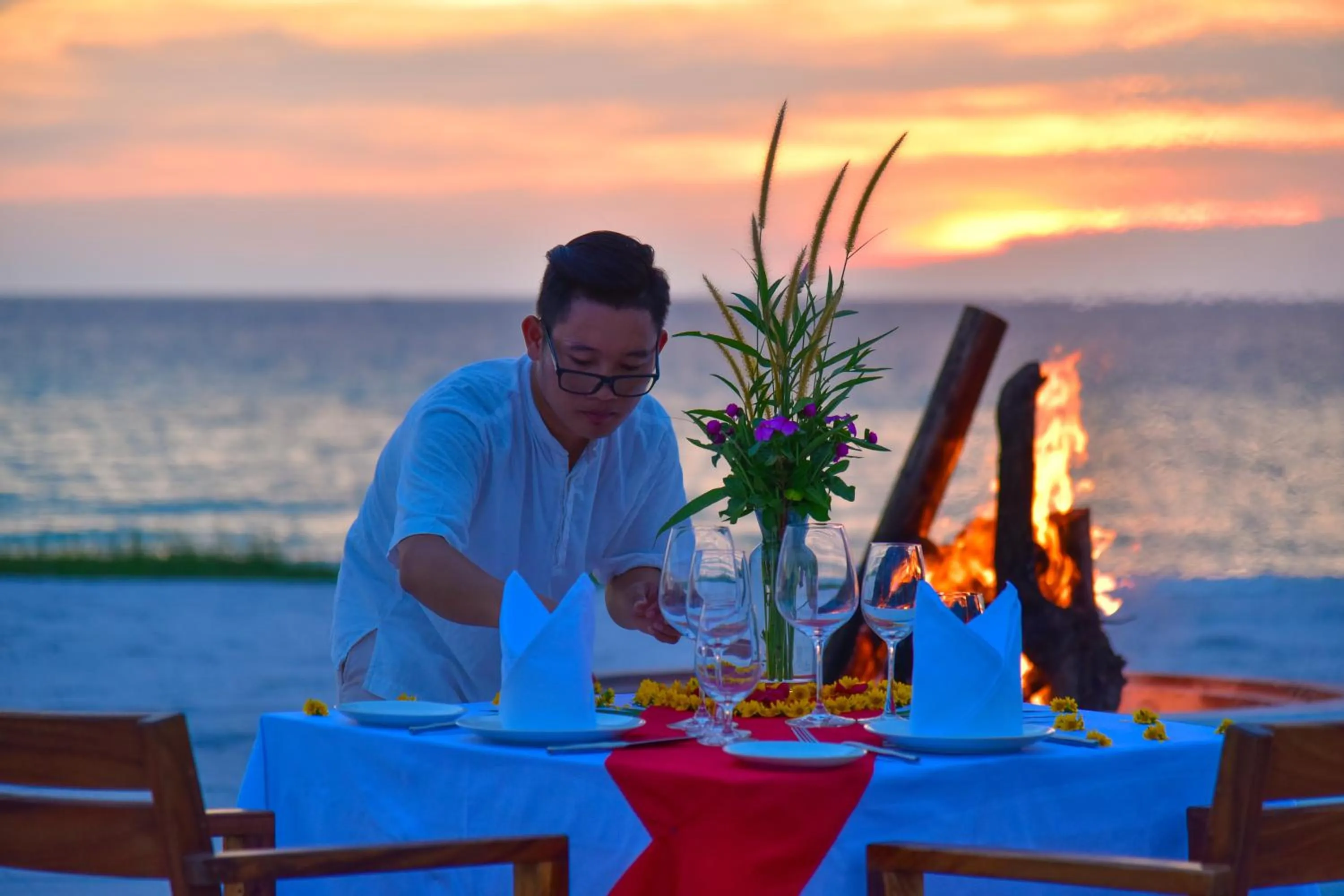 Sunset in The Royal Sands Koh Rong