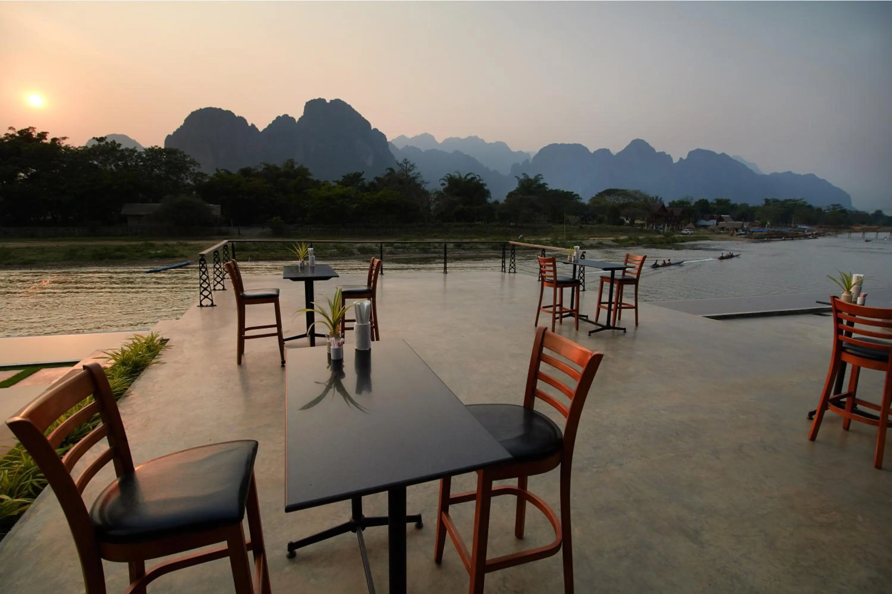 Landmark view in Inthira Vangvieng