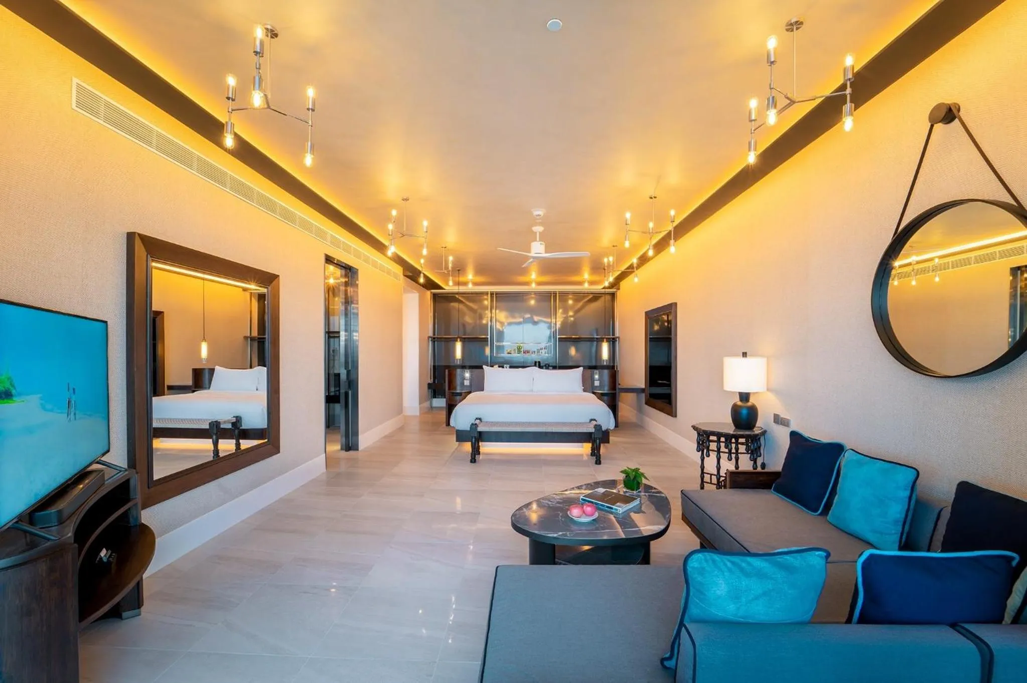 Bed in Baba Beach Club Hua Hin Luxury Pool Villa by Sri panwa