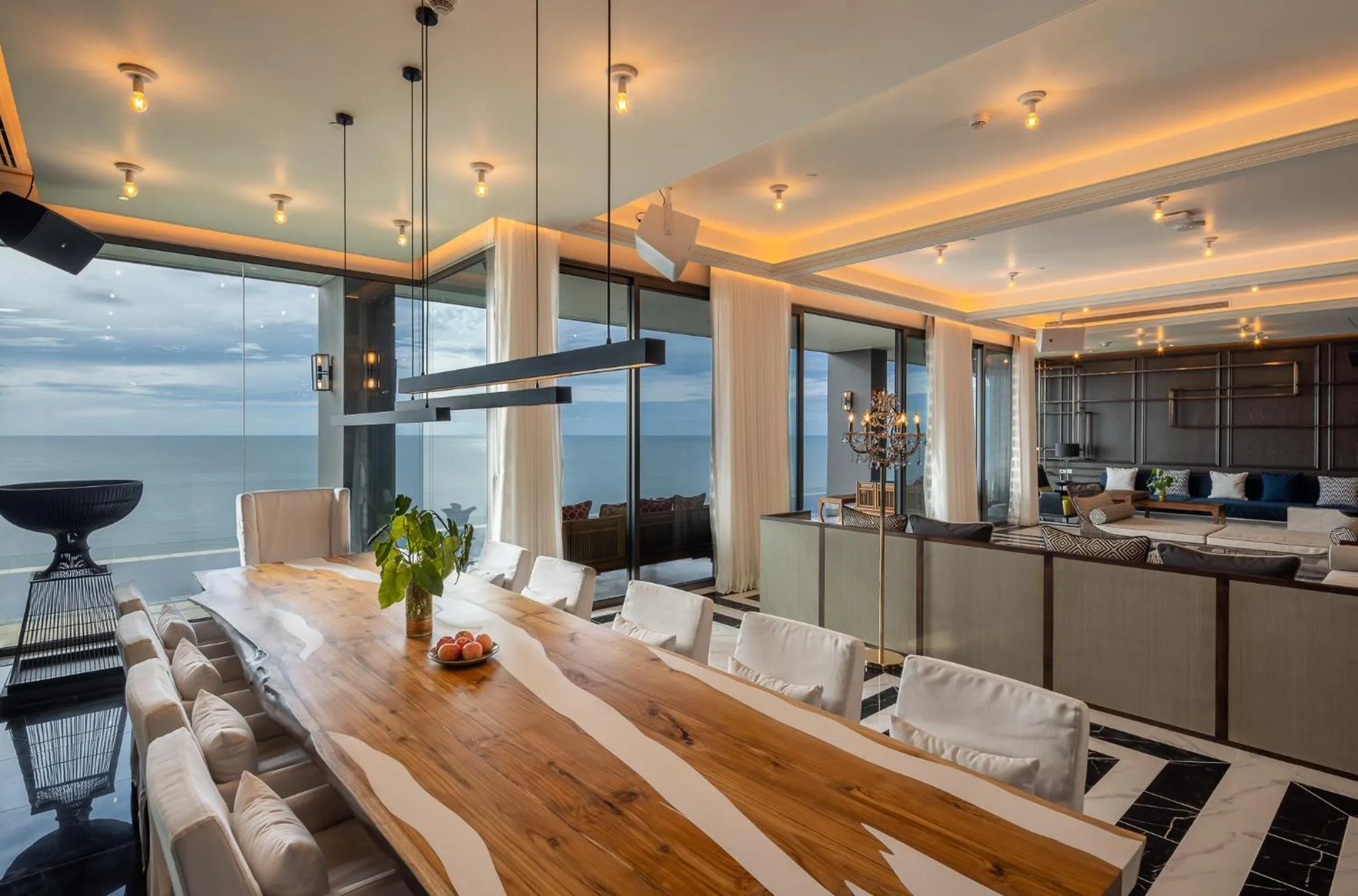 Dining area in Baba Beach Club Hua Hin Luxury Pool Villa by Sri panwa