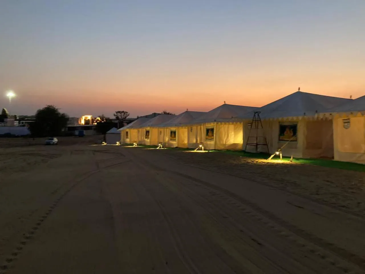 Sunset in Dhora Desert Resort And Spa