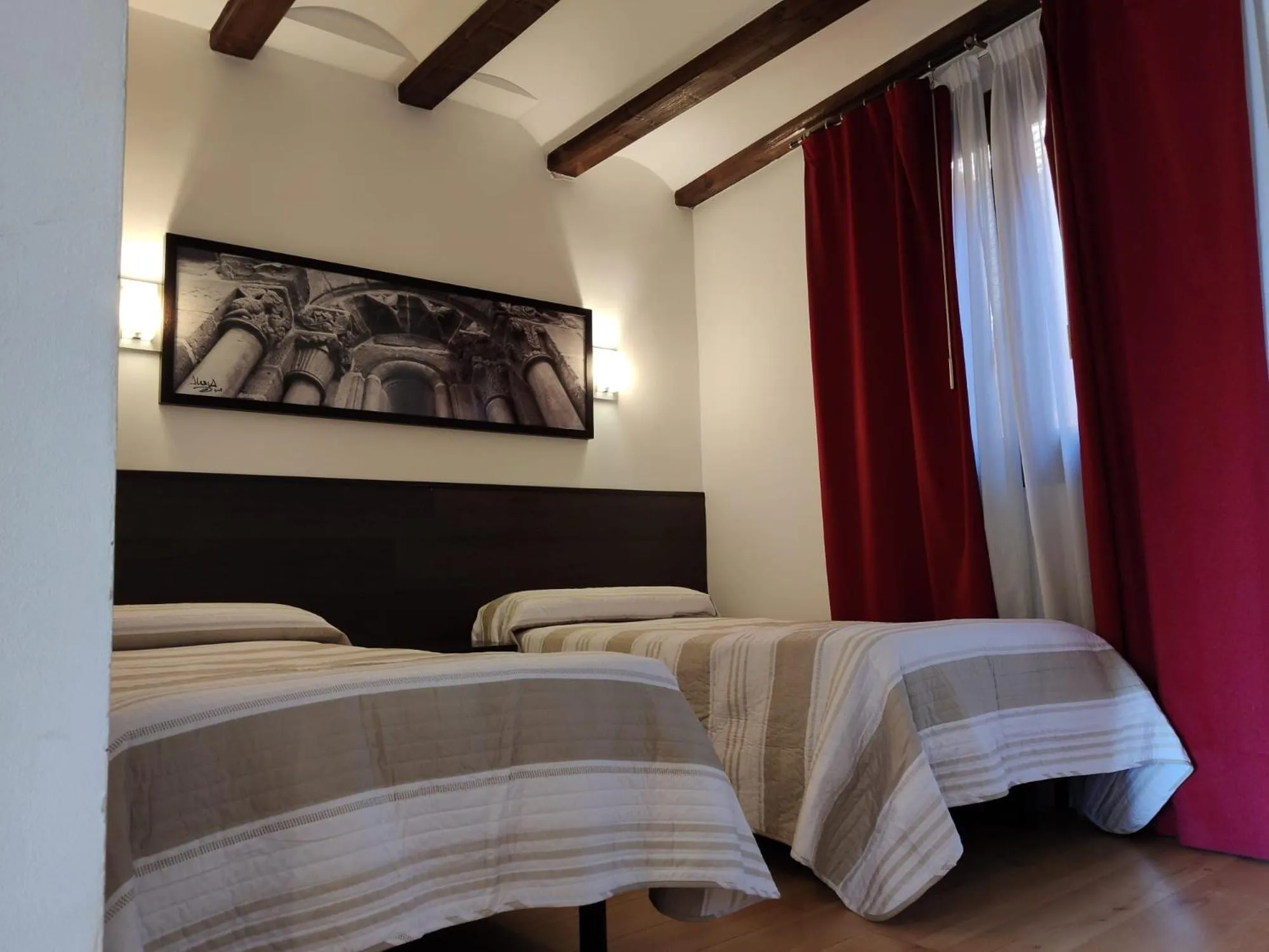 Bed in Hotel Rey Sancho