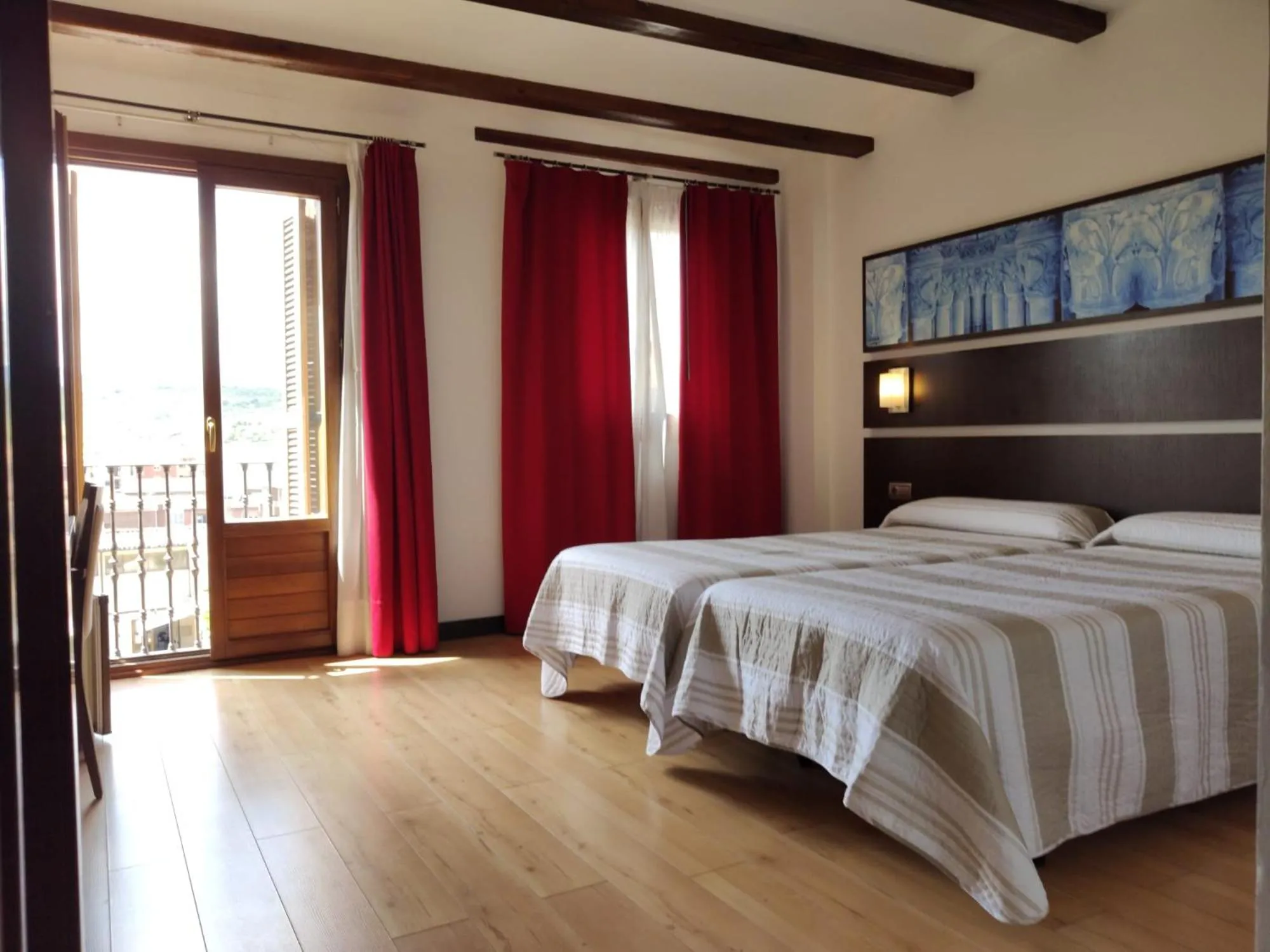 Bed in Hotel Rey Sancho