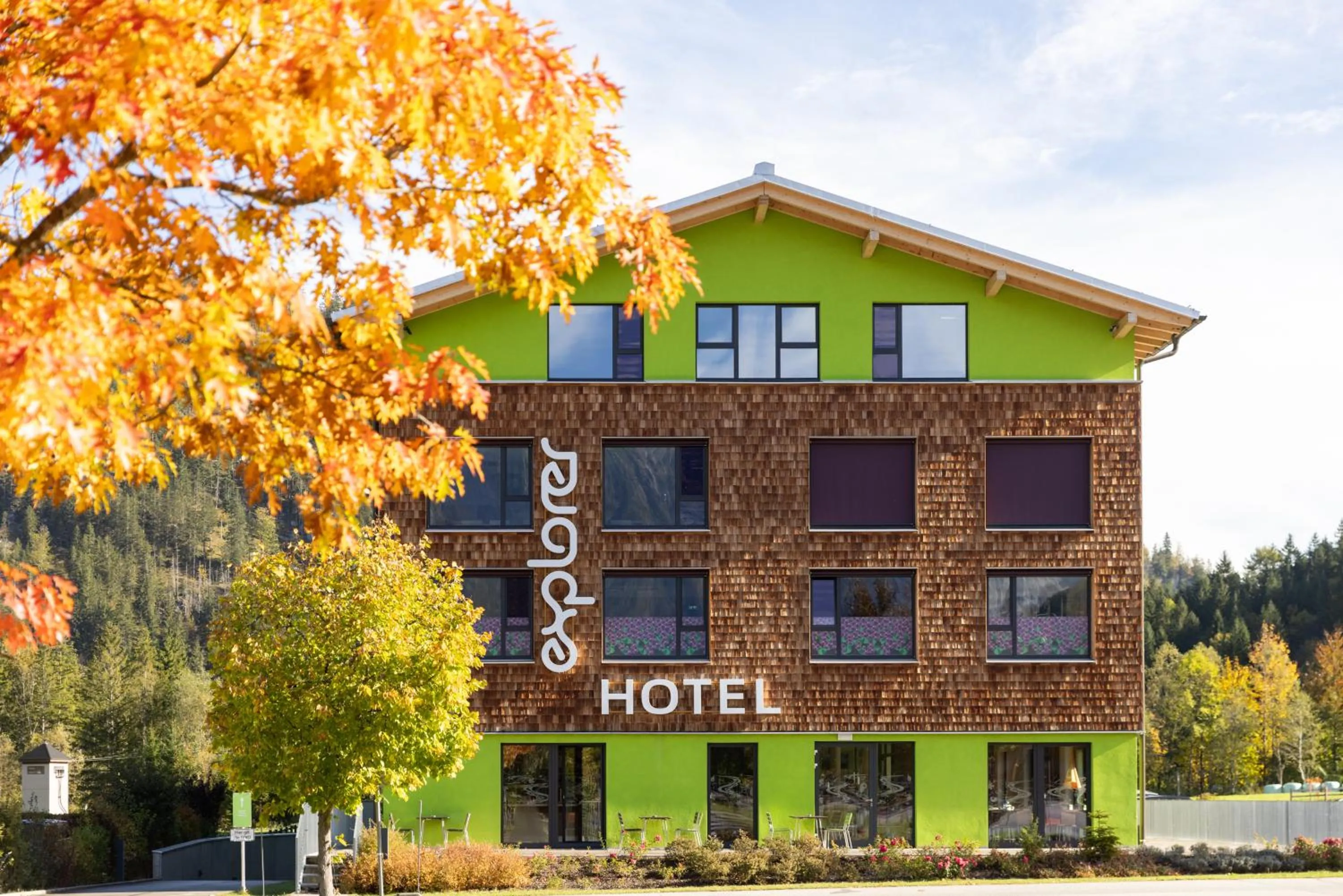 Property building in Explorer Hotel Hinterstoder