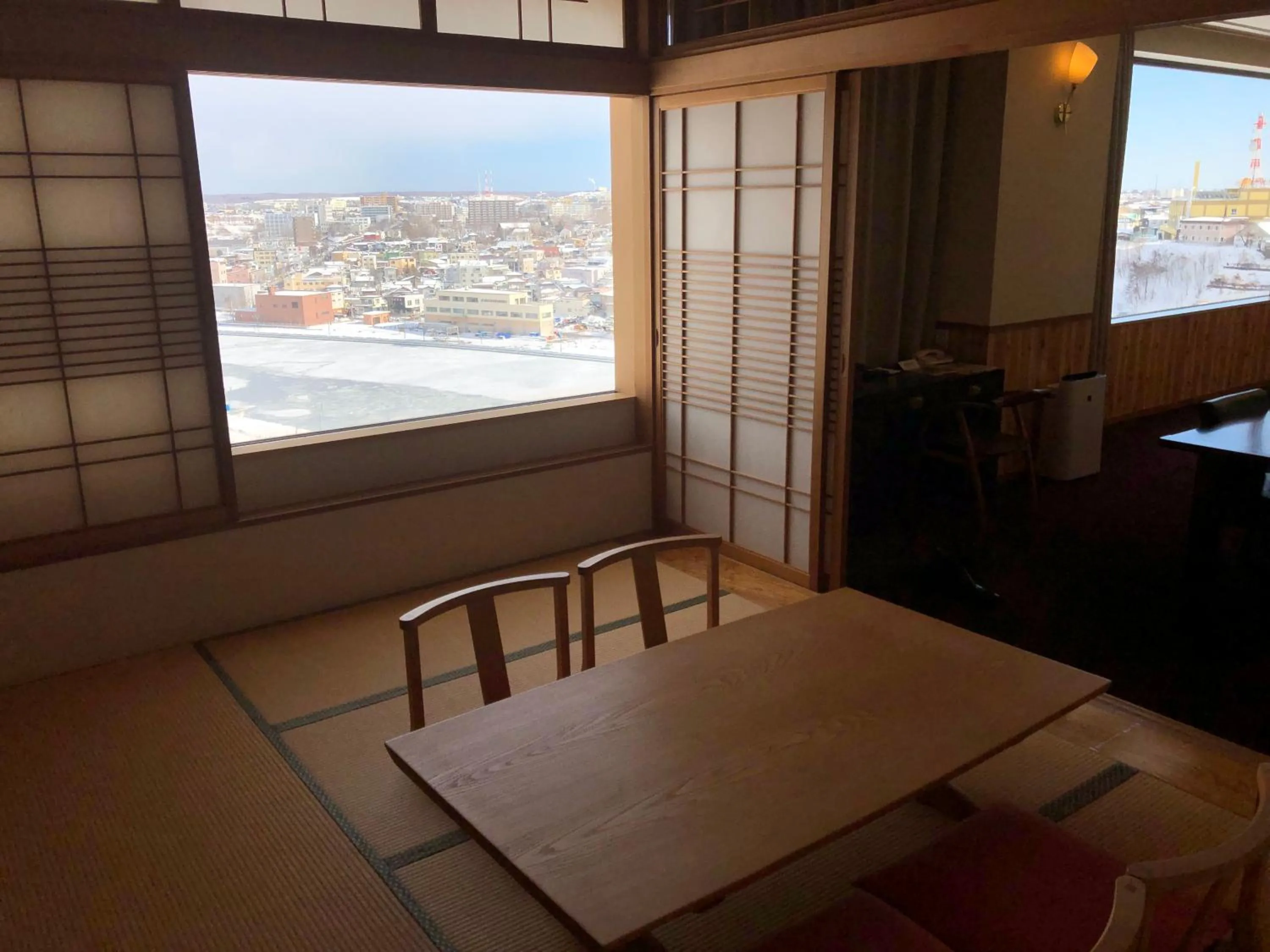 Living room, Bed in Dormy Inn PREMIUM Kushiro