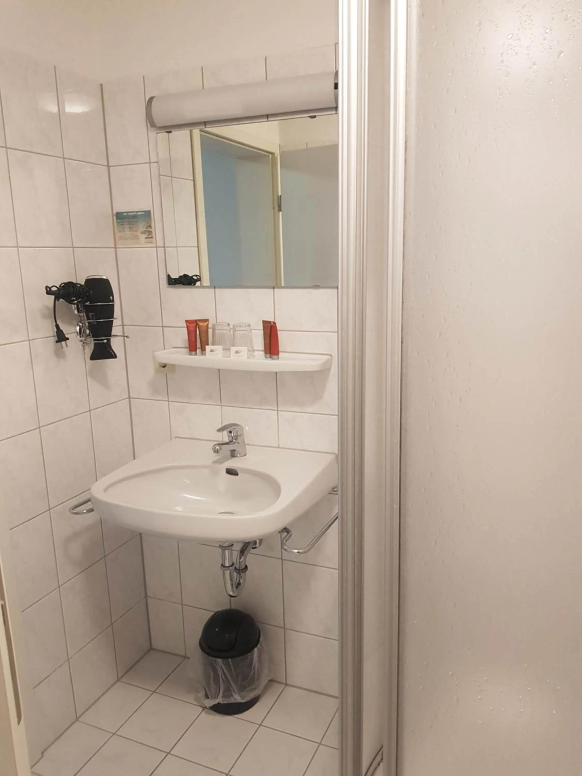 Shower in Hotel Rosengarten Tuttlingen