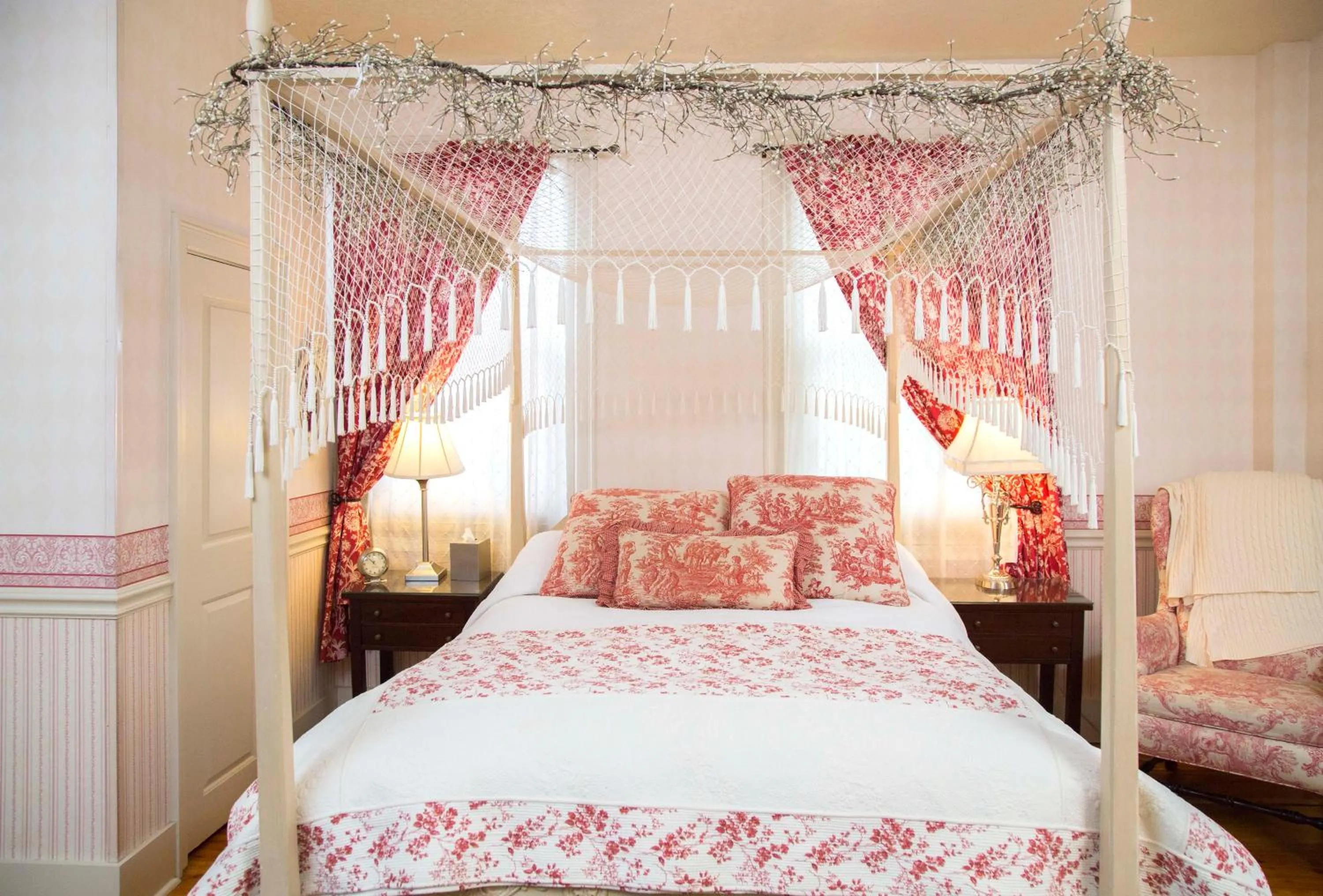 Bed in Daniel Stebbins B and B
