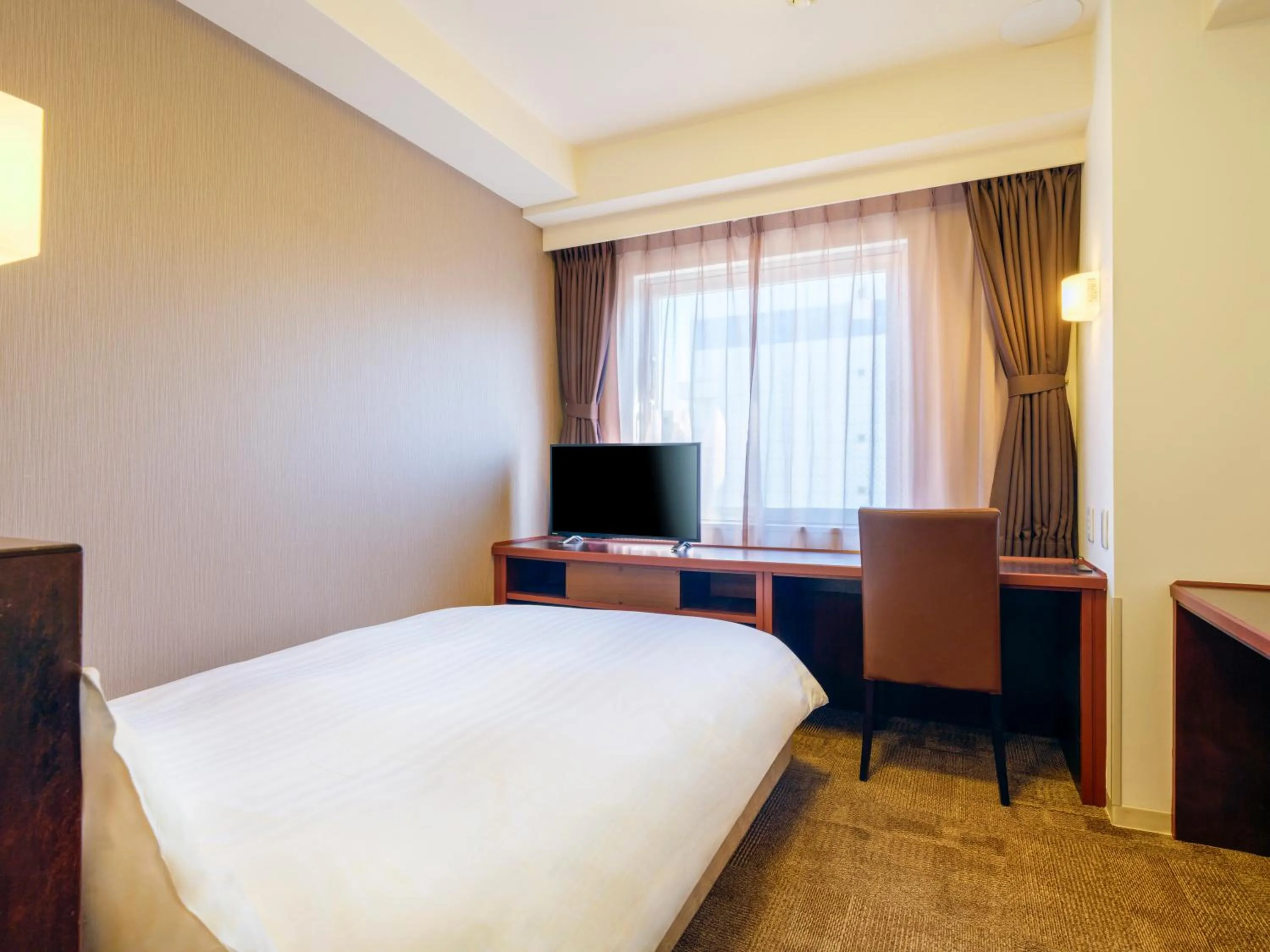 Photo of the whole room, Bed in Dormy Inn Takamatsu