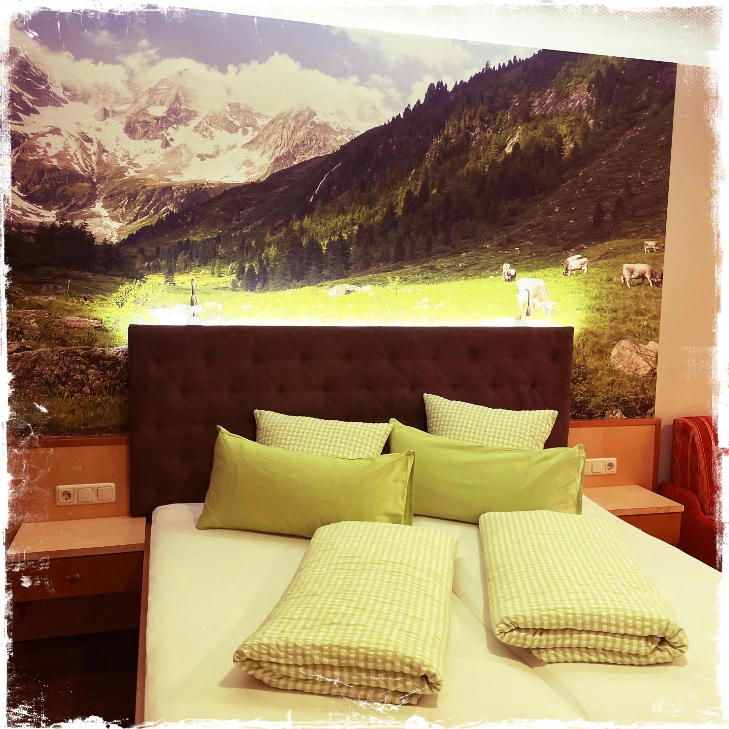 Photo of the whole room, Bed in Hotel Garni Alpendiamant