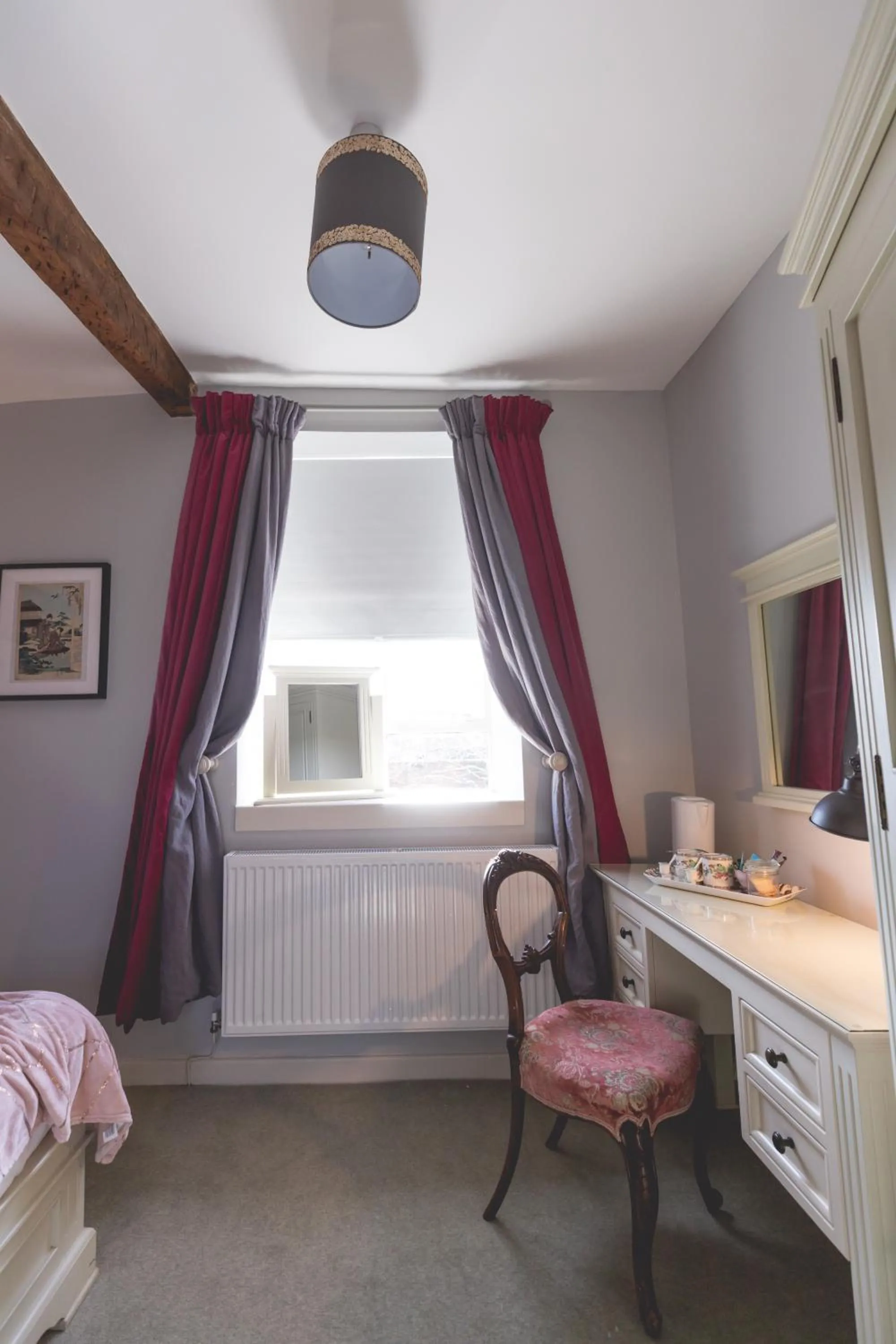 Decorative detail, Bed in The Old Vicarage Hotel & Restaurant