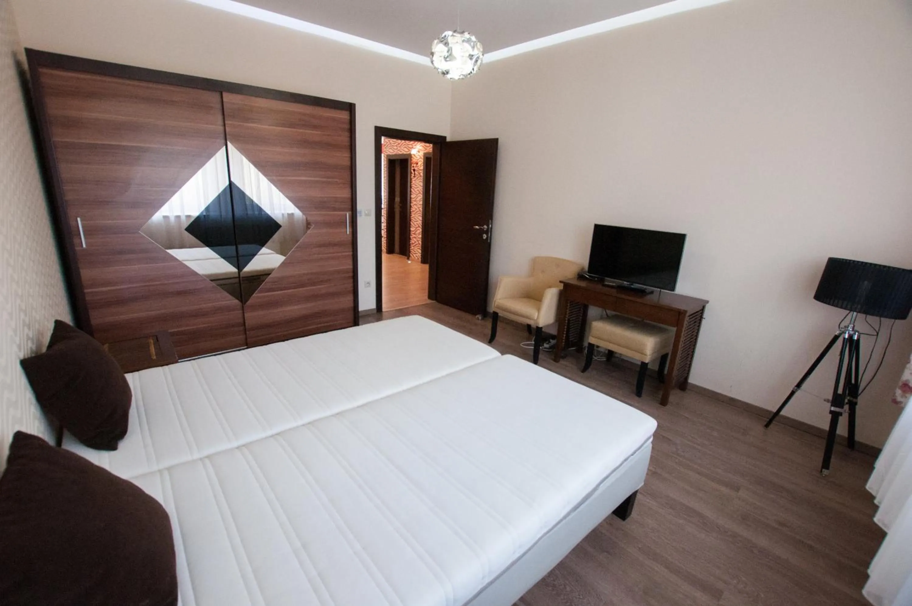 Bedroom, Bed in Prestige apartment