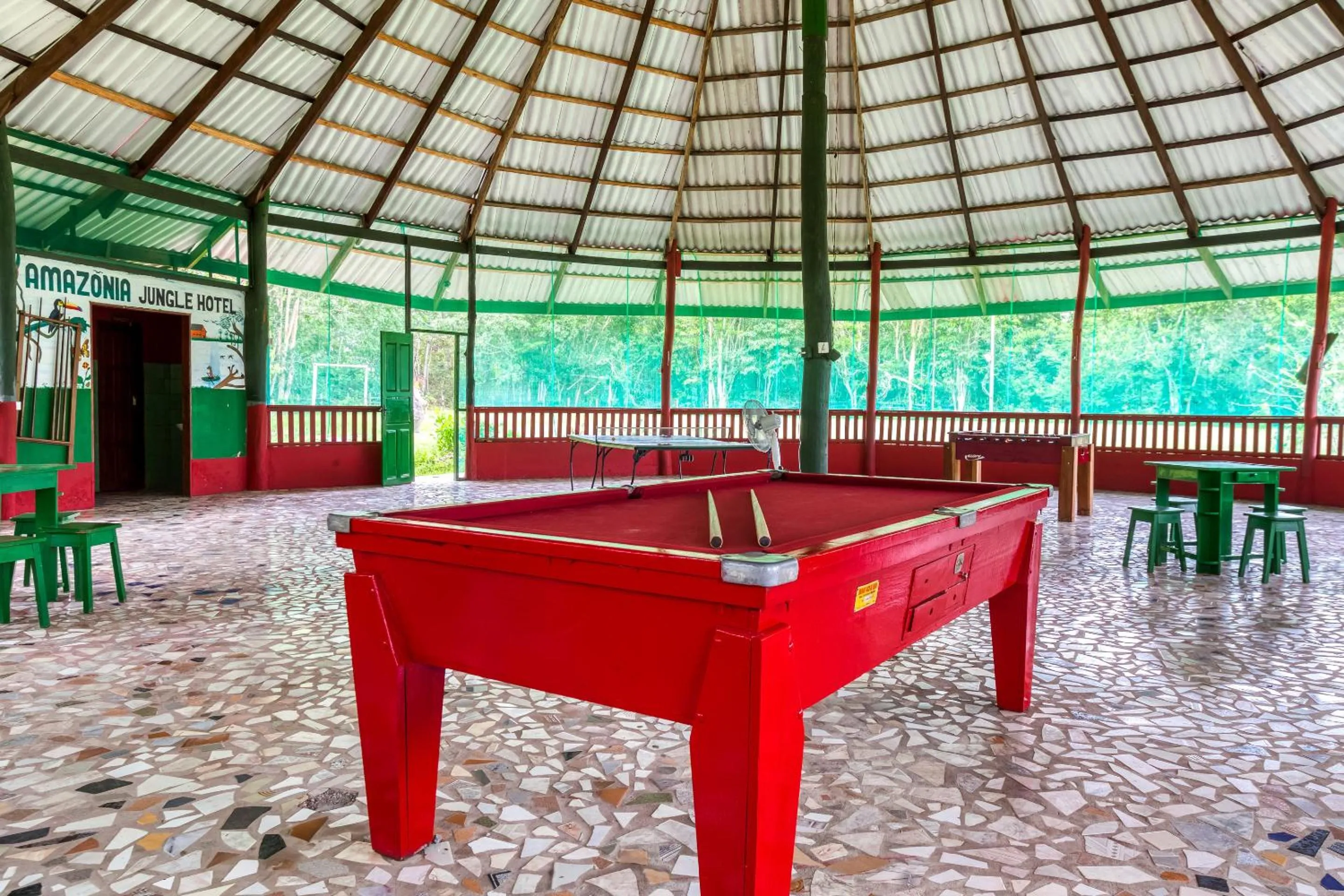 Billiard in Amazonia Jungle Hotel