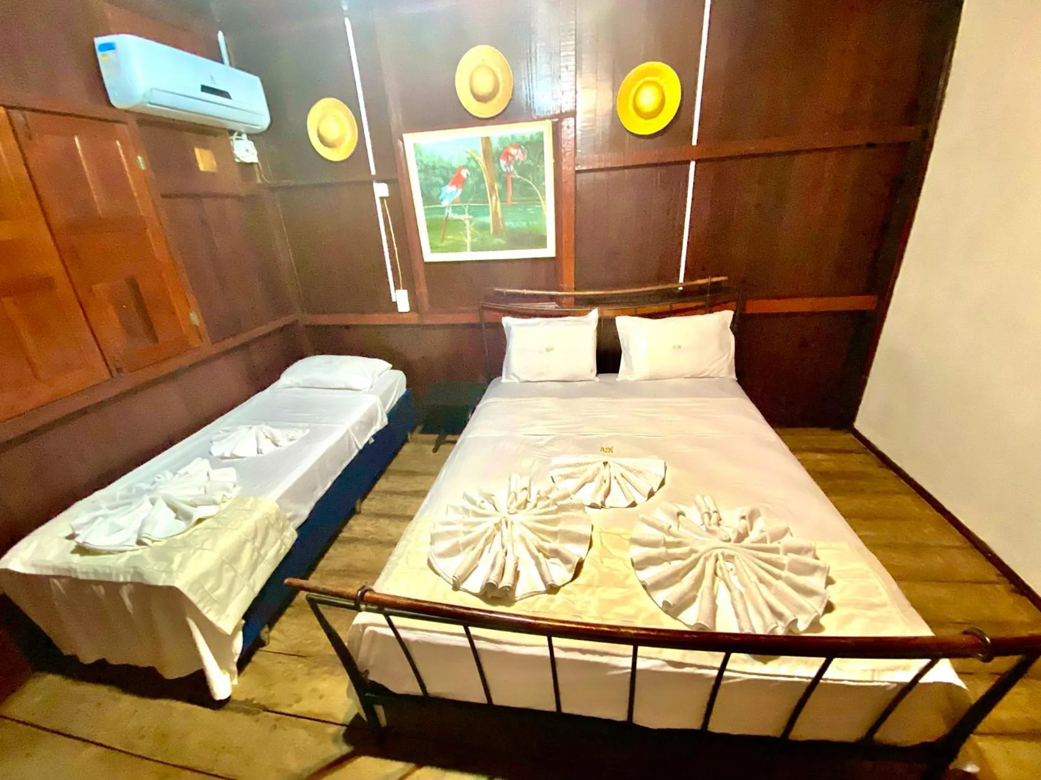 Bed in Amazonia Jungle Hotel