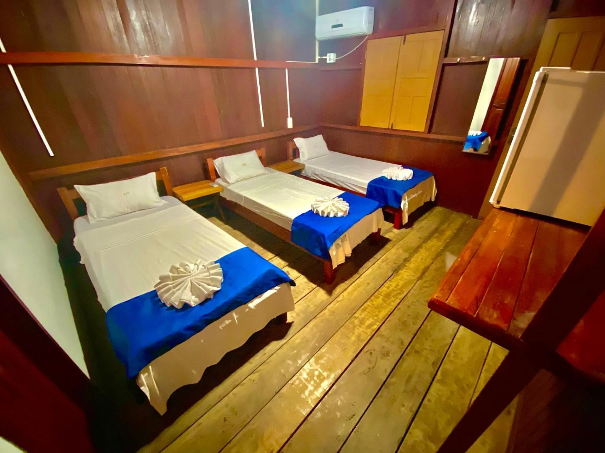 Bed in Amazonia Jungle Hotel