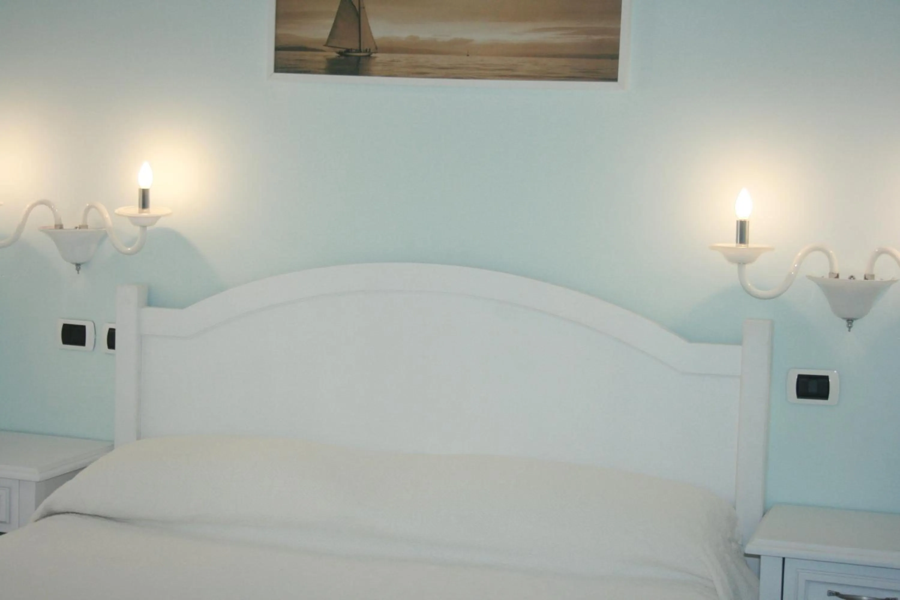 Bed in Hotel Villa Nefele