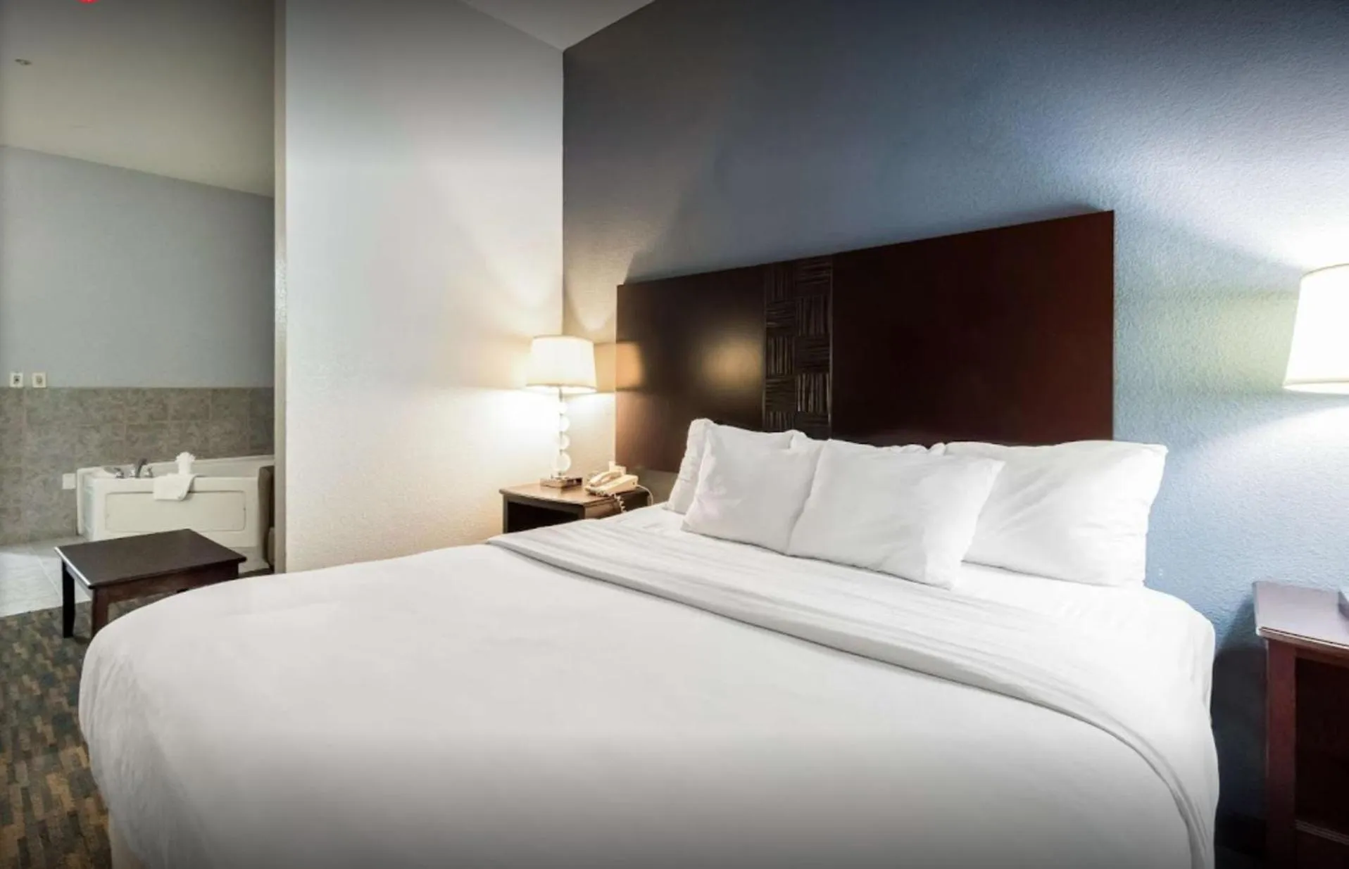 Bed in Motel 6-Mineral Wells, TX