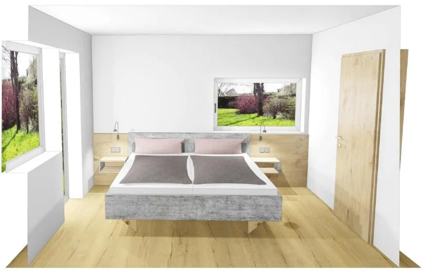 Bed in Alpenapartments Unterschlag