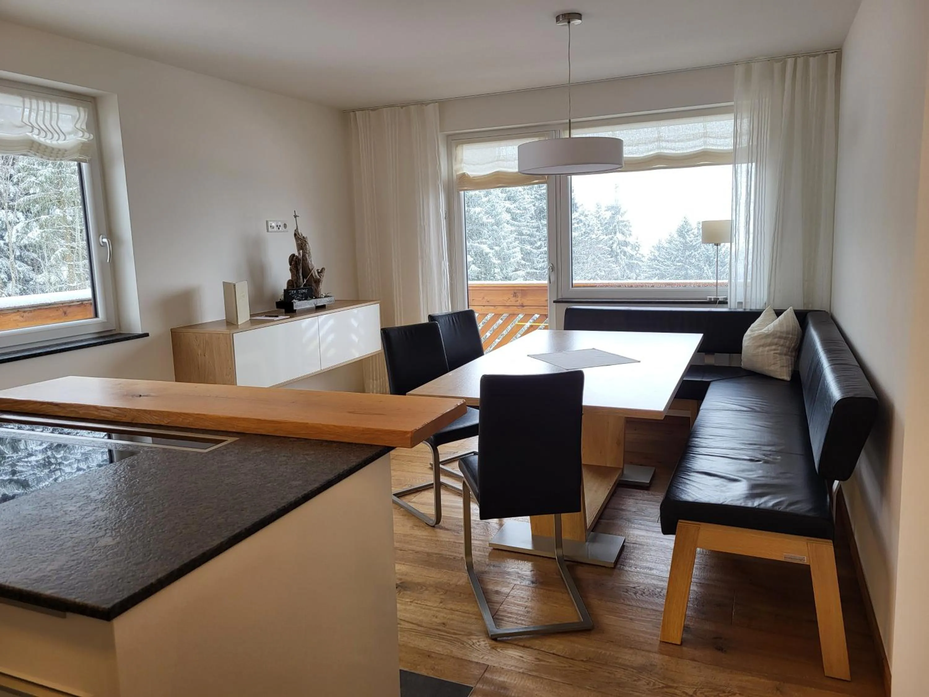 Kitchen or kitchenette in Alpenapartments Unterschlag