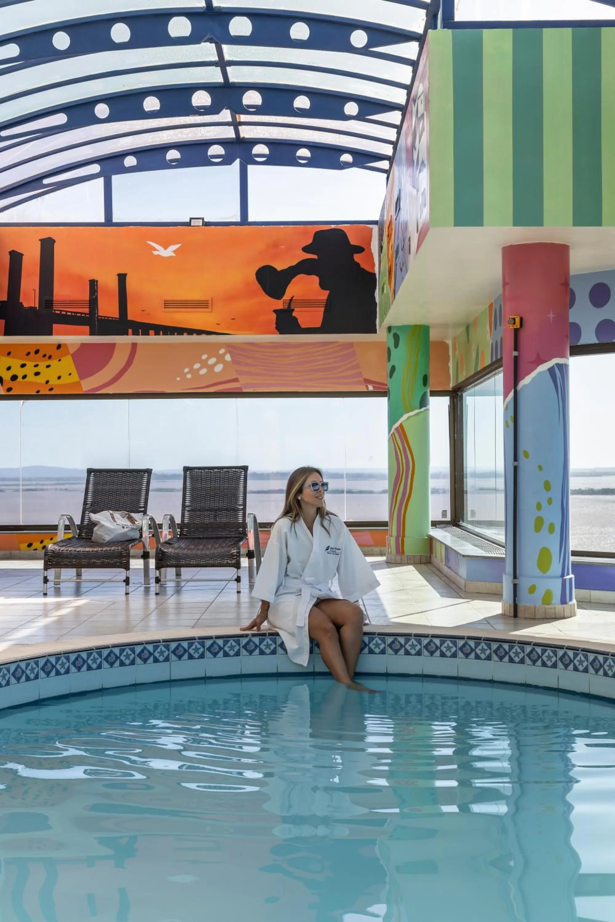 Pool view in Blue Tree Towers Millenium Porto Alegre