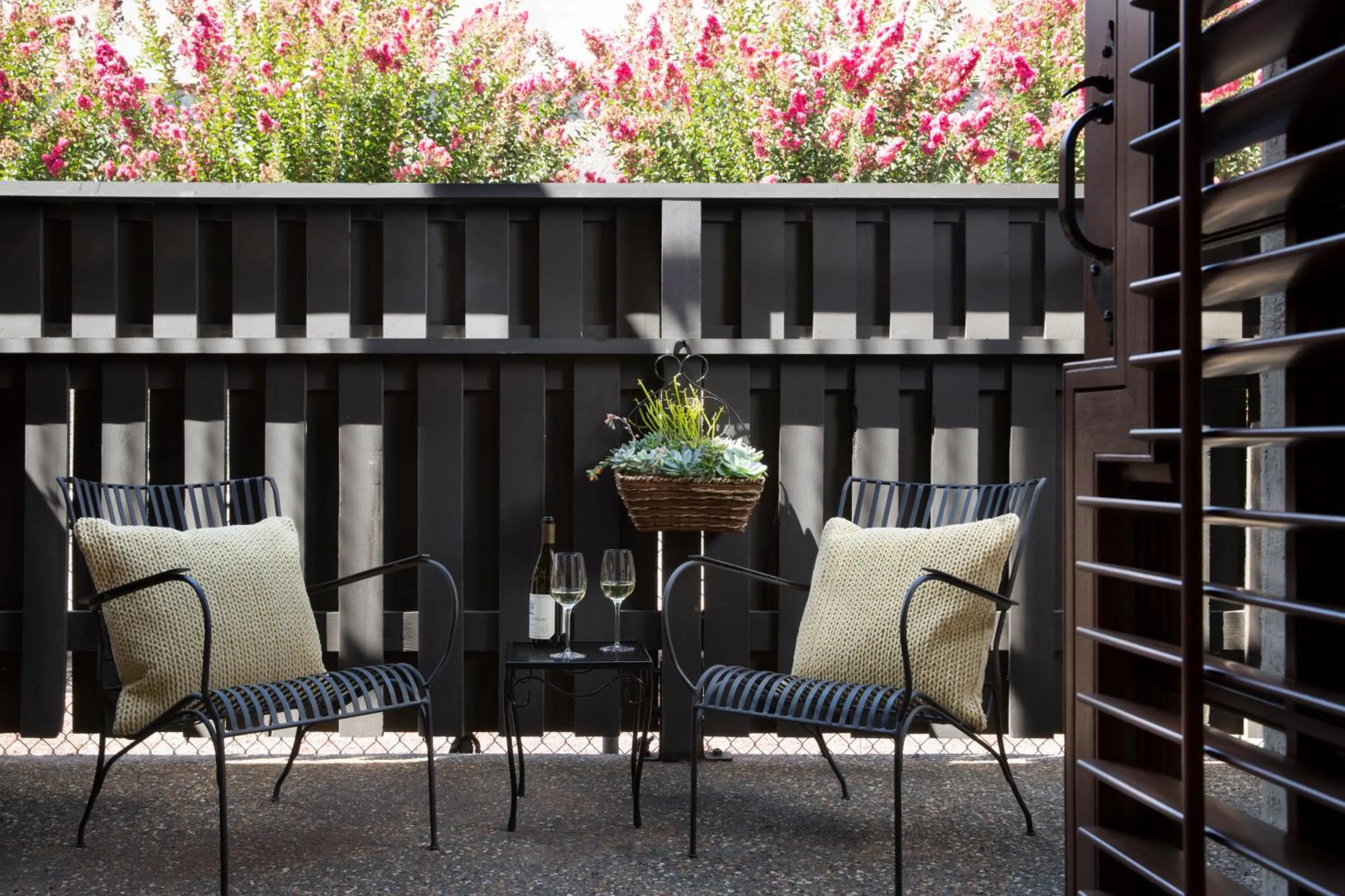 Patio in Rancho Caymus Inn