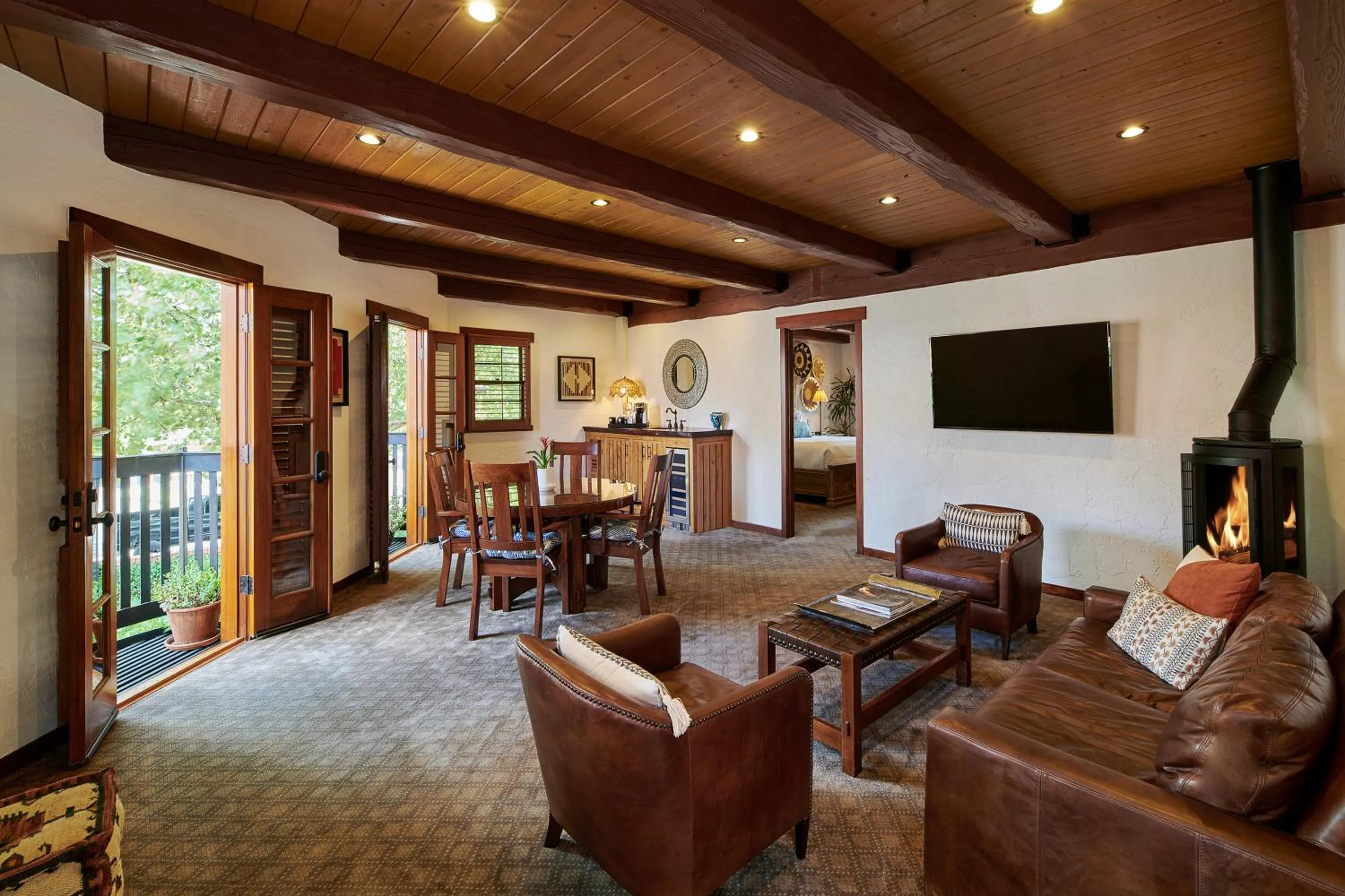 Seating area in Rancho Caymus Inn