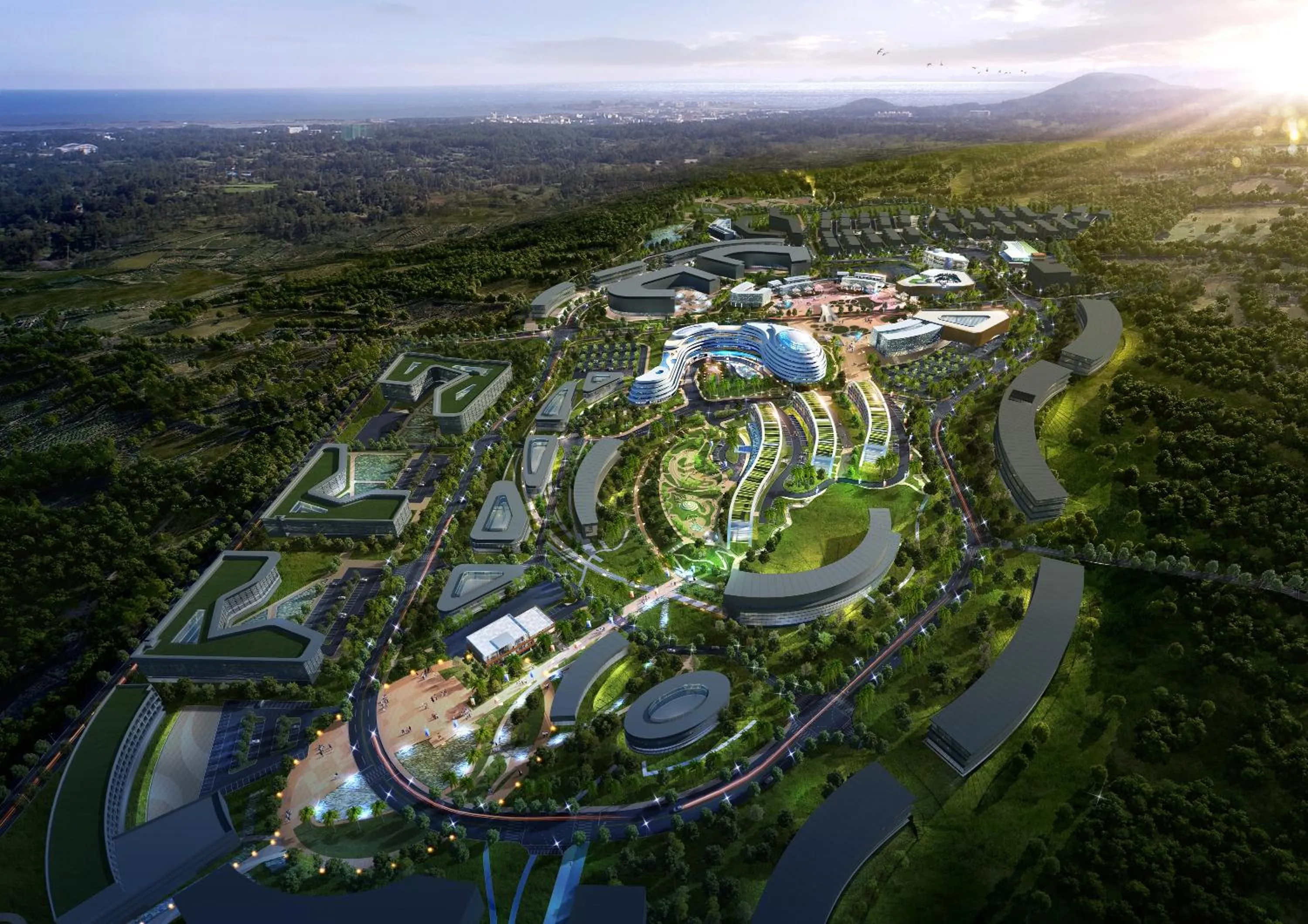 Bird's eye view in The Qube Resort Jeju