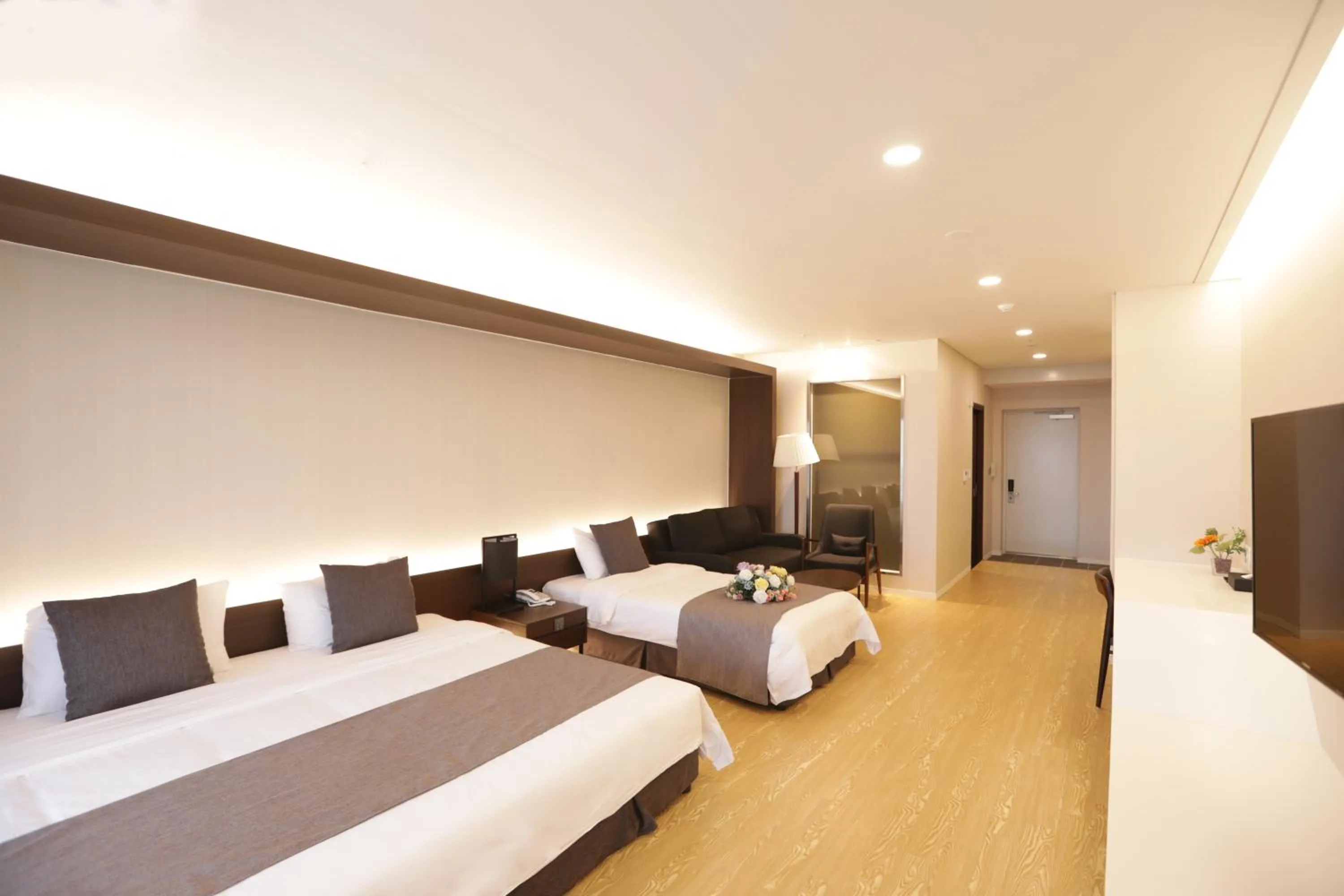 Bed in The Qube Resort Jeju