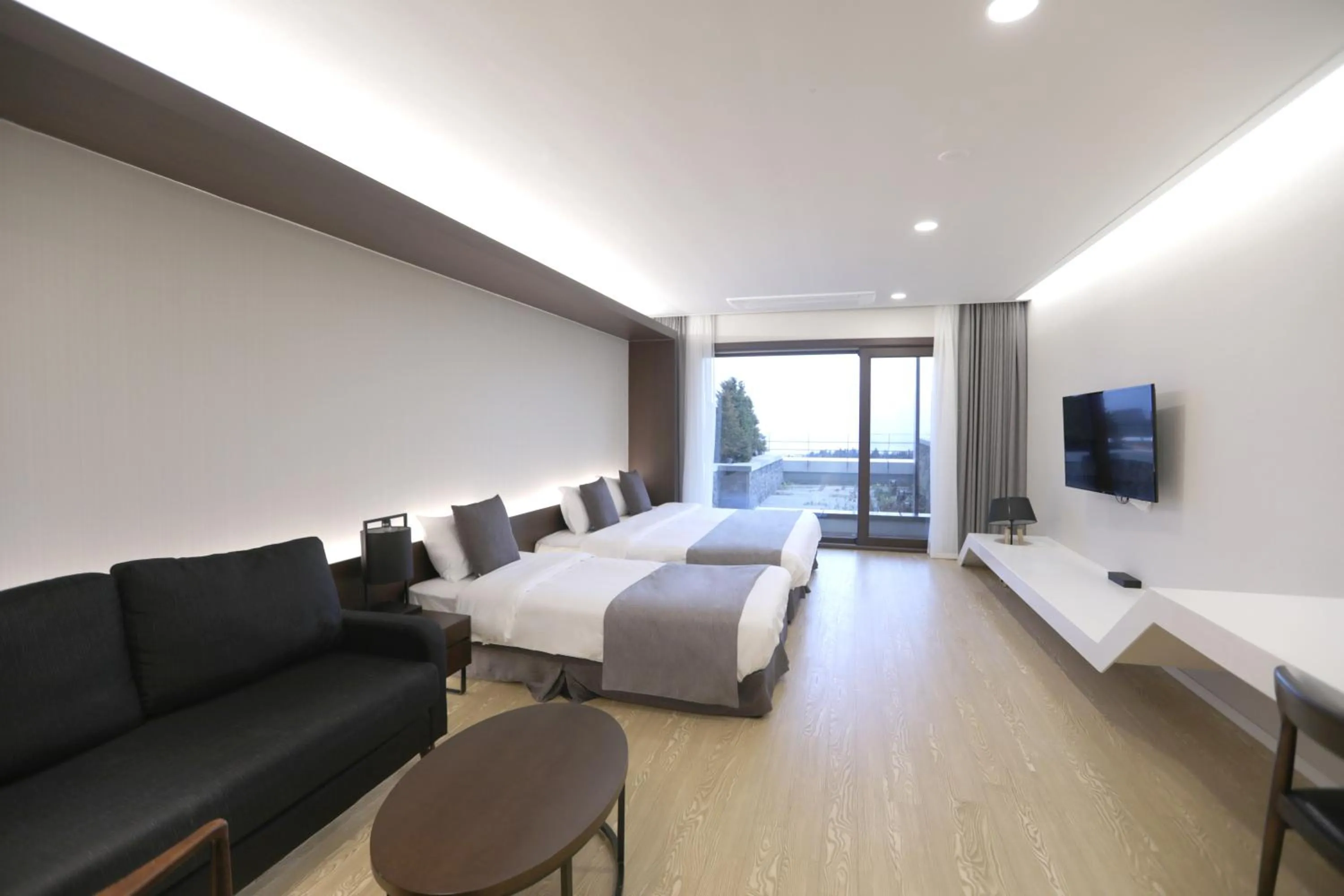 Bed in The Qube Resort Jeju