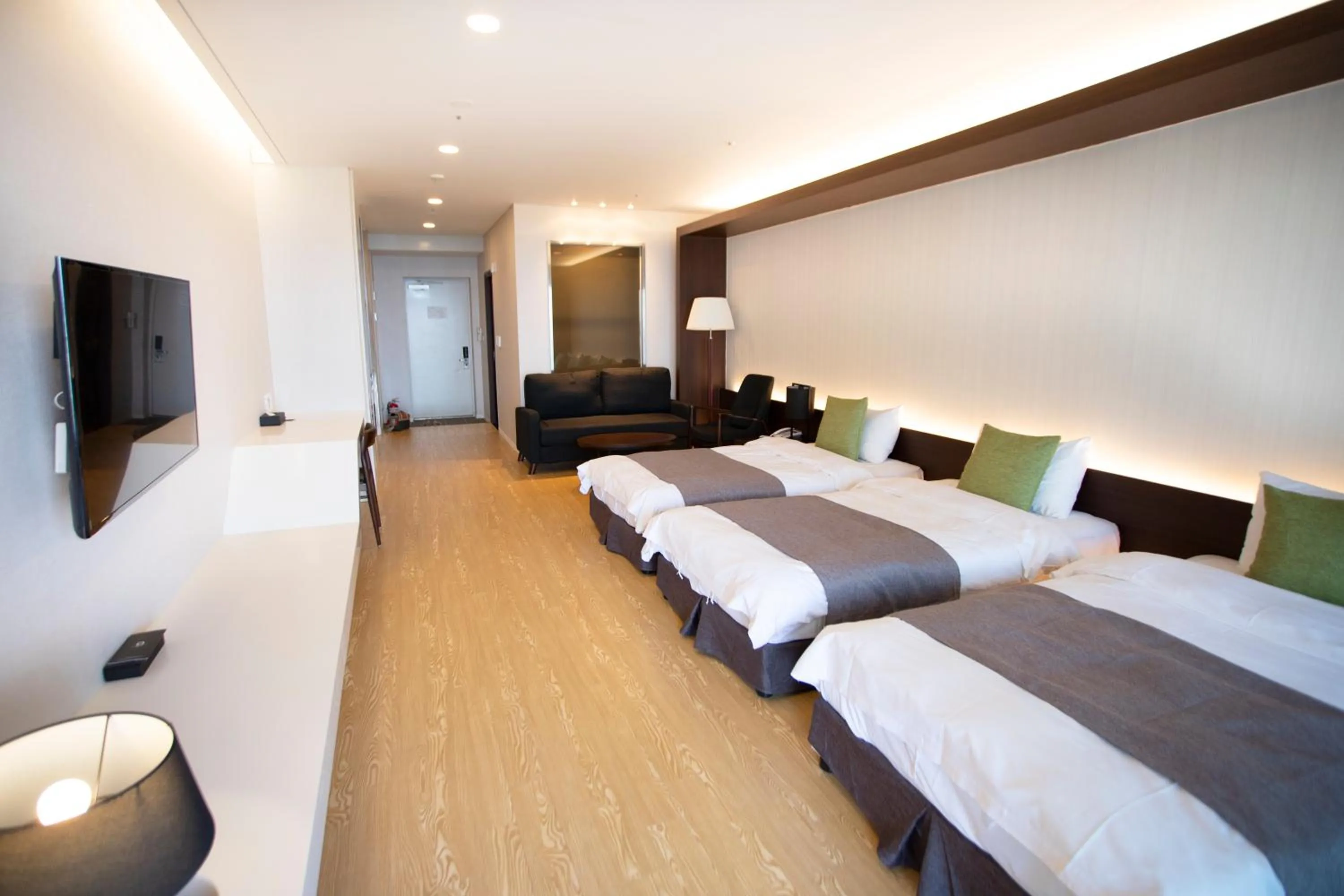 Bed in The Qube Resort Jeju