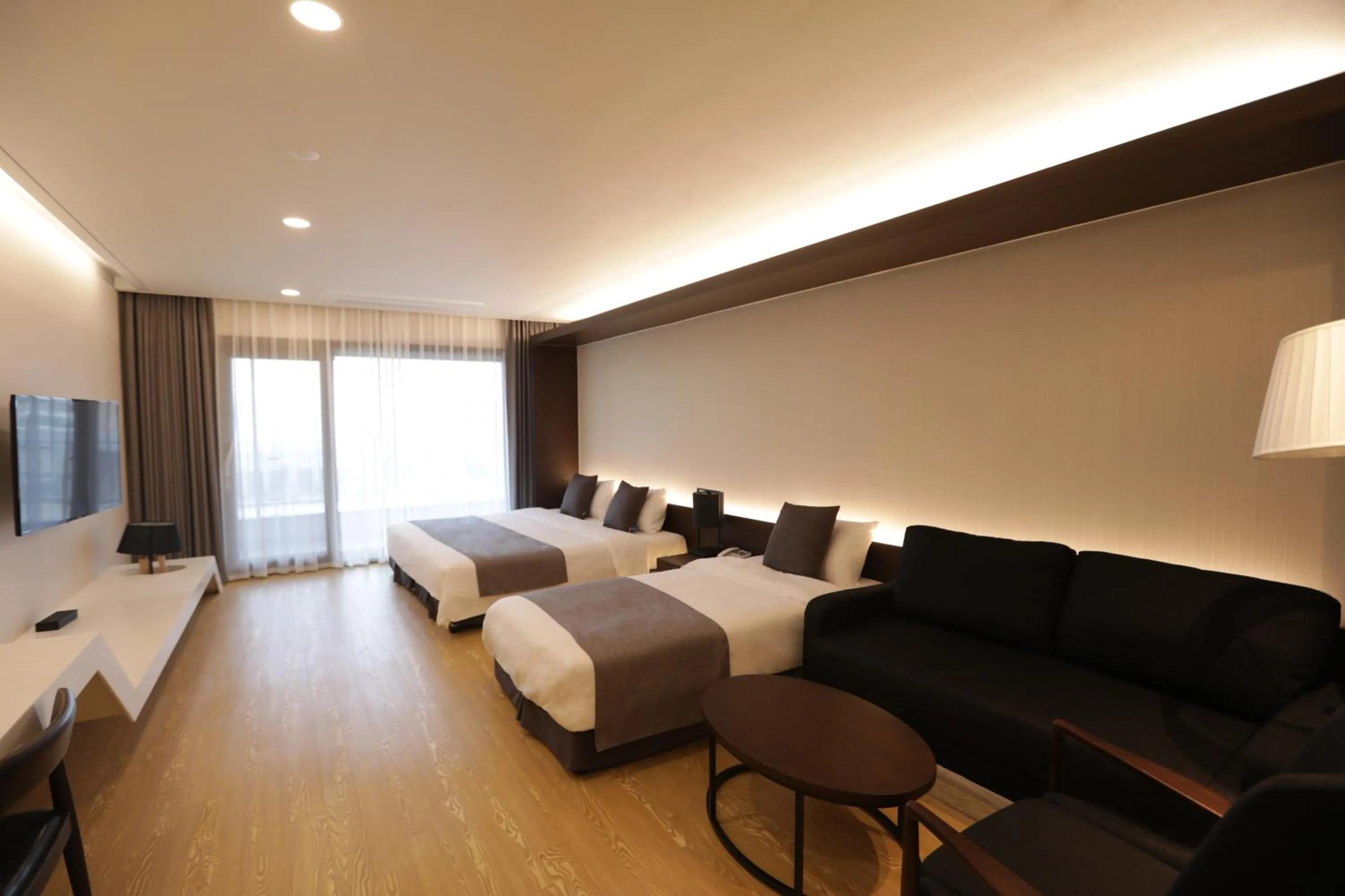 Bed in The Qube Resort Jeju