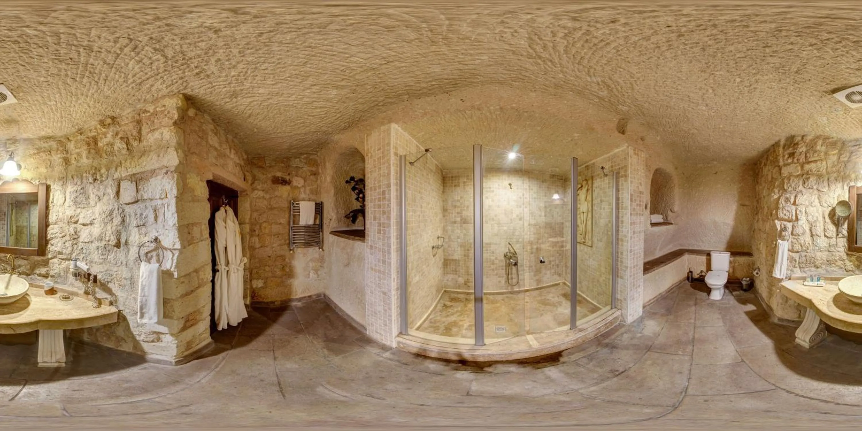 Shower in Miras Hotel