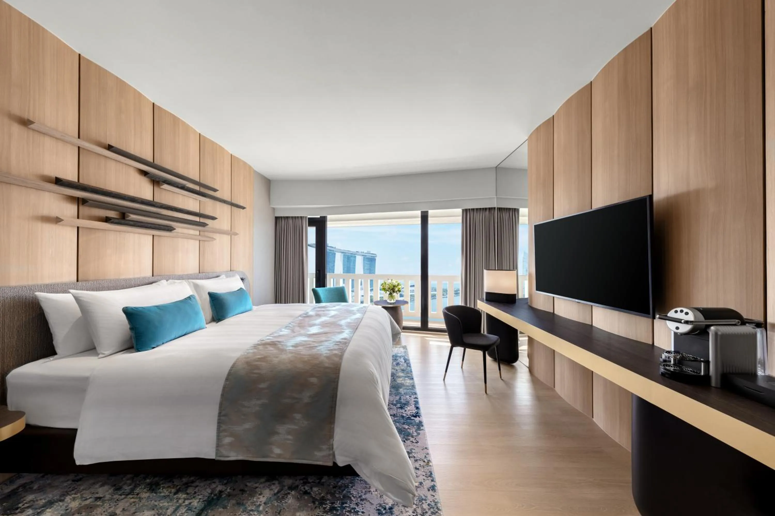 Bed in PARKROYAL COLLECTION Marina Bay, Singapore