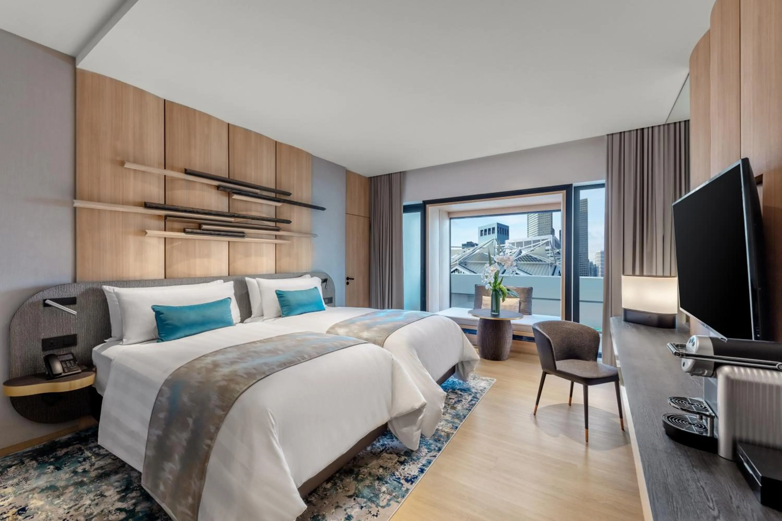 Bed in PARKROYAL COLLECTION Marina Bay, Singapore